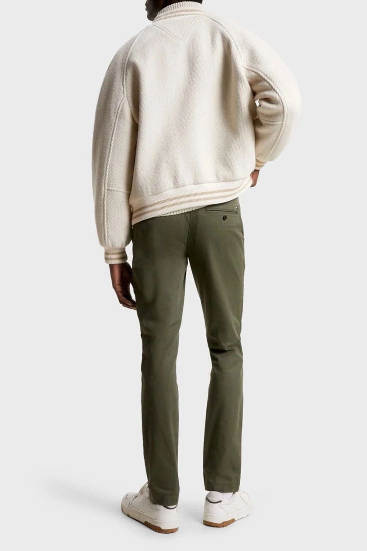 Tommy Hilfiger Pamuklu Normal Bel Slim Fit Erkek Pantolon MW0MW26619 RBN KOYU HAKİ - 3