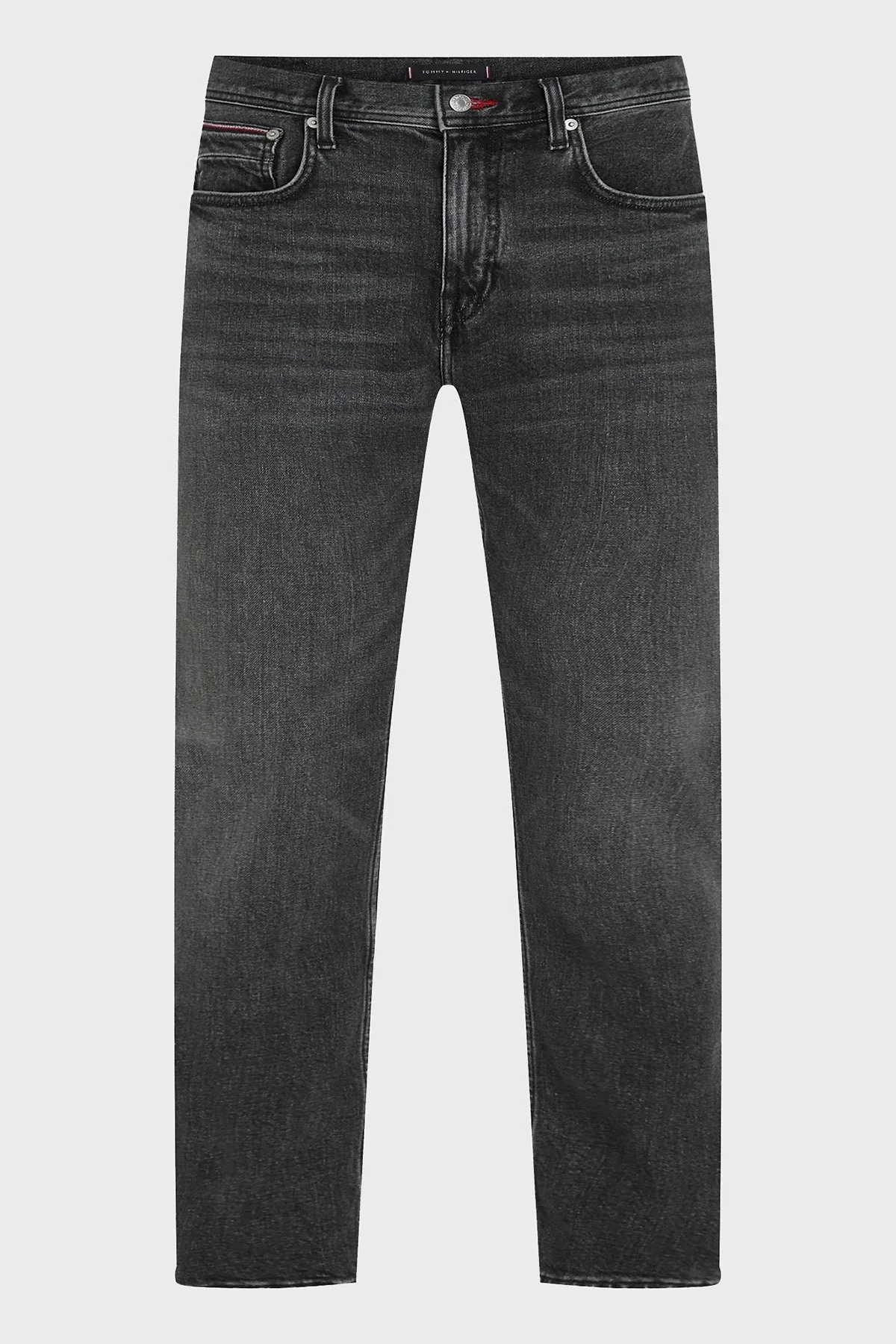Tommy Hilfiger Pamuklu Normal Bel Straight Fit Jeans Erkek Kot Pantolon MW0MW33344 1B3 ANTRASİT - 3