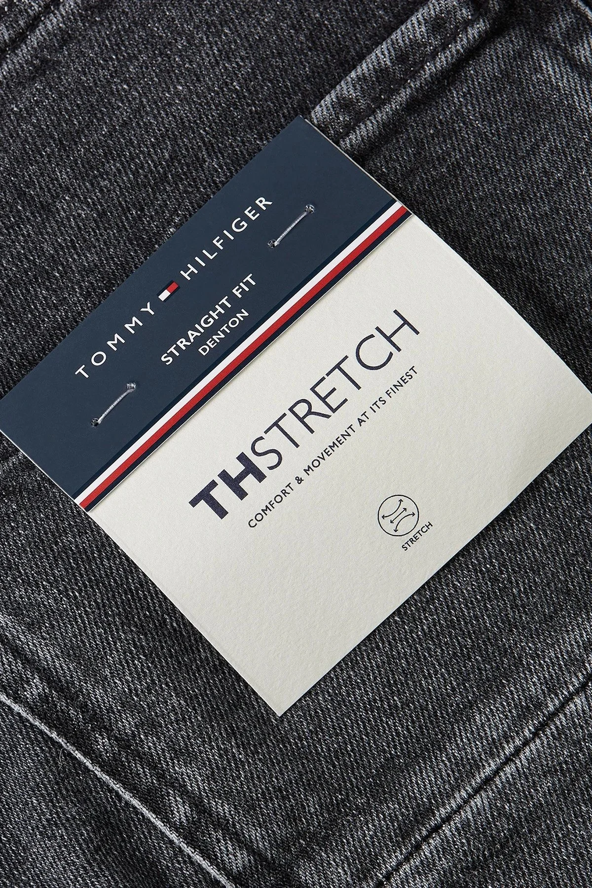 Tommy Hilfiger Pamuklu Normal Bel Straight Fit Jeans Erkek Kot Pantolon MW0MW33344 1B3 ANTRASİT - 5