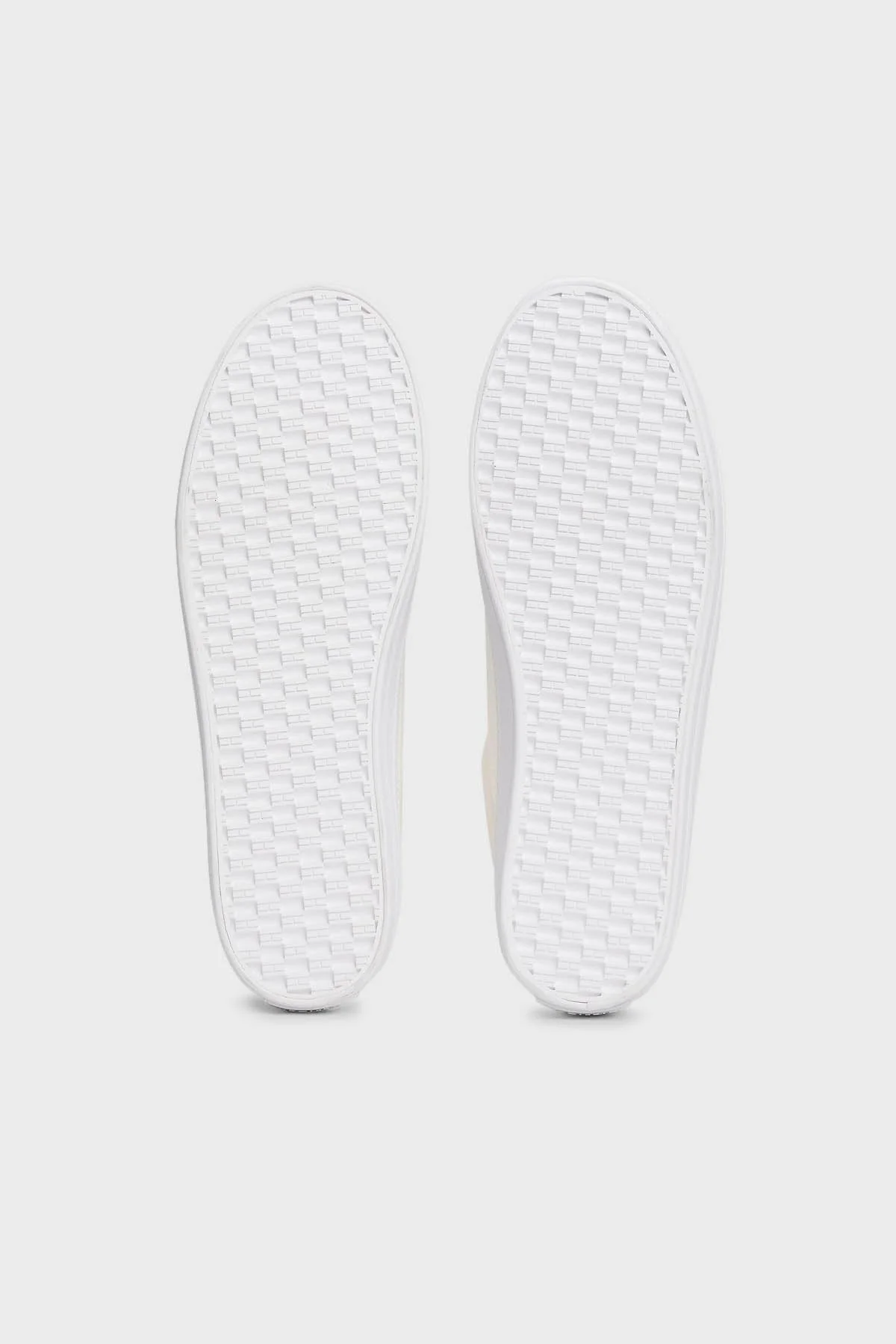 Tommy Hilfiger Pamuklu Platform Taban Sneaker Bayan Ayakkabı FW0FW08323 YBL BEYAZ - 6