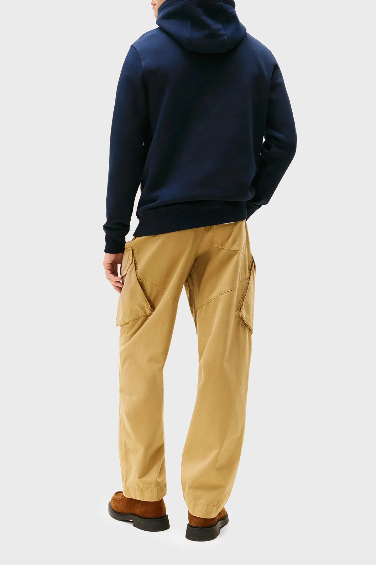 Tommy Hilfiger Pamuklu Regular Fit Baskılı Kapüşonlu Erkek Sweat MW0MW40864 DW5 LACİVERT - 4