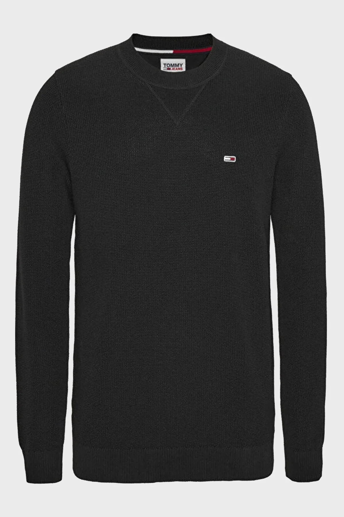 Tommy Hilfiger Pamuklu Regular Fit Bisiklet Yaka Erkek Sweat DM0DM16785 BDS SİYAH - 1