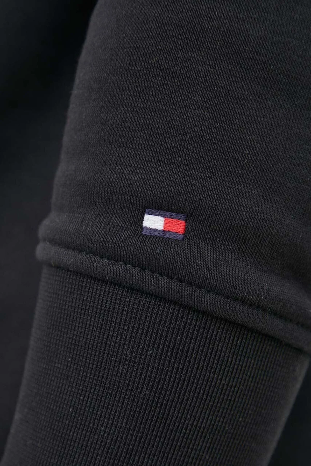 Tommy Hilfiger Pamuklu Regular Fit Bisiklet Yaka Erkek Sweat MW0MW32358 BDS SİYAH - 3