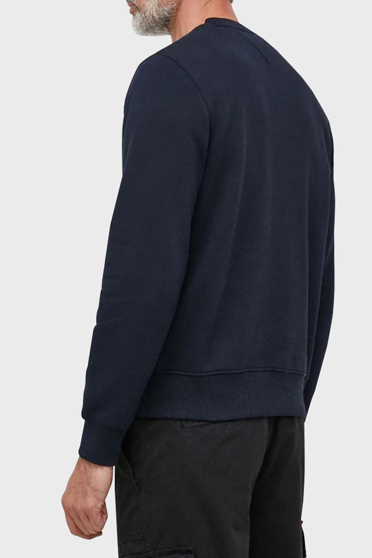 Tommy Hilfiger Pamuklu Regular Fit Bisiklet Yaka Erkek Sweat MW0MW32679 DW5 LACİVERT - 3