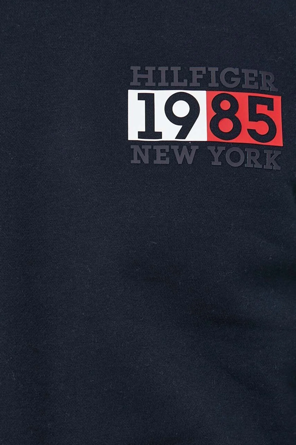 Tommy Hilfiger Pamuklu Regular Fit Bisiklet Yaka Erkek Sweat MW0MW32679 DW5 LACİVERT - 5