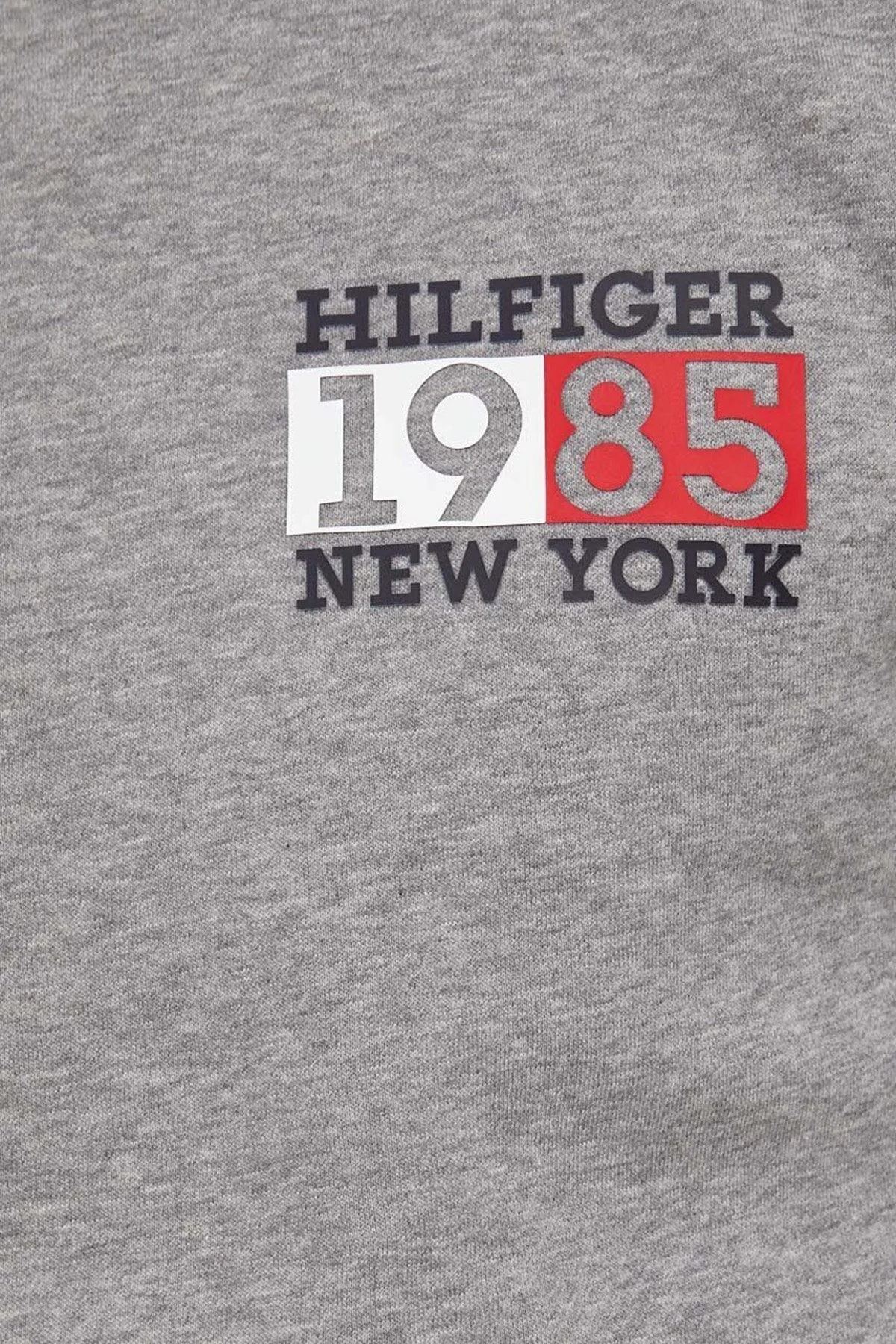 Tommy Hilfiger Pamuklu Regular Fit Bisiklet Yaka Erkek Sweat MW0MW32679 P91 GRİ - 5