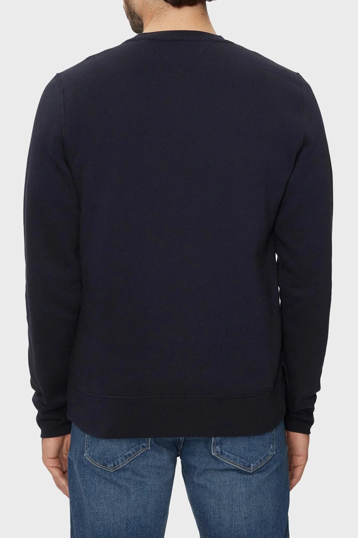 Tommy Hilfiger Pamuklu Regular Fit Bisiklet Yaka Erkek Sweat MW0MW35530 DW5 LACİVERT - 8