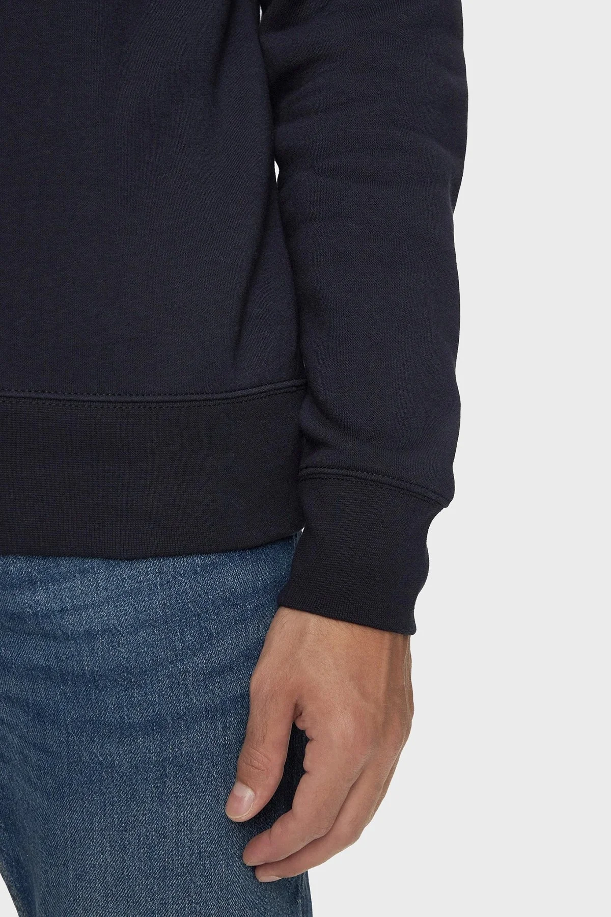 Tommy Hilfiger Pamuklu Regular Fit Bisiklet Yaka Erkek Sweat MW0MW35530 DW5 LACİVERT - 10