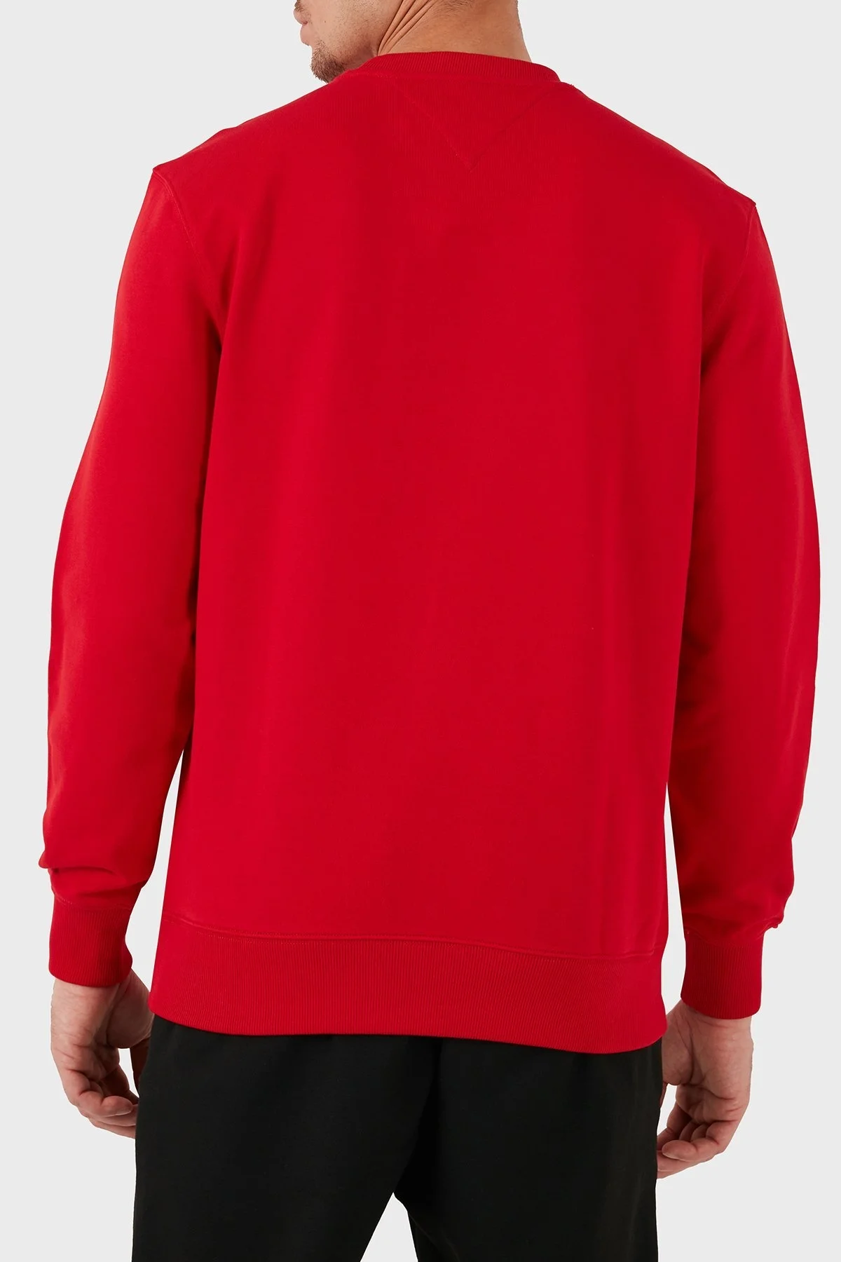 Tommy Hilfiger Pamuklu Regular Fit Bisiklet Yaka Erkek Sweat MW0MW37237 XLG KIRMIZI - 2
