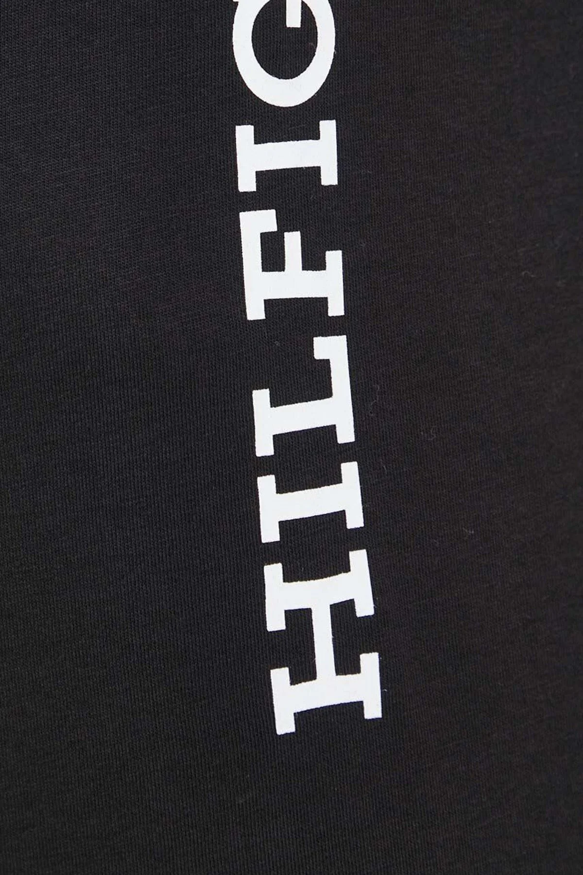 Tommy Hilfiger Pamuklu Regular Fit Bisiklet Yaka Erkek T Shirt MW0MW32118 BDS SİYAH - 3