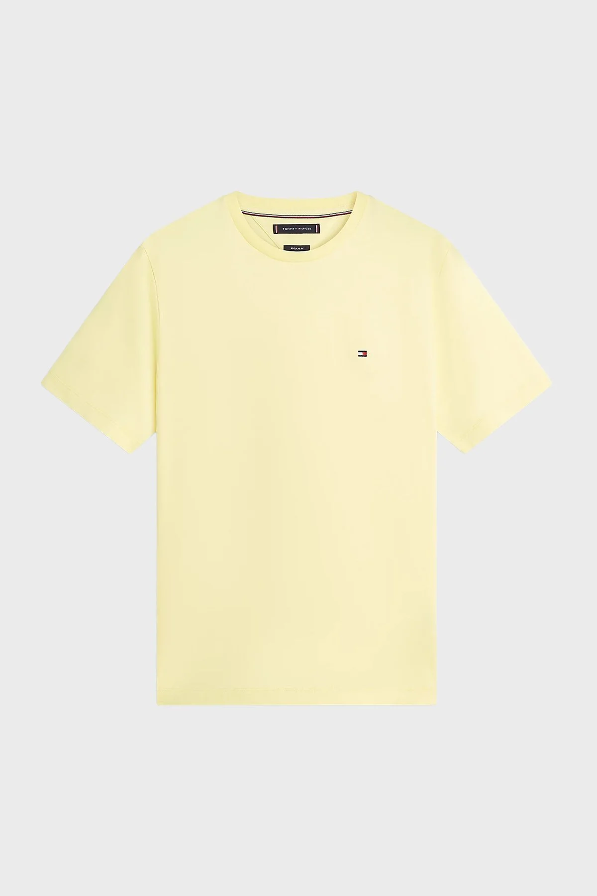 Tommy Hilfiger Pamuklu Regular Fit Bisiklet Yaka Erkek T Shirt MW0MW39995 ZF0 AÇIK SARI - 5