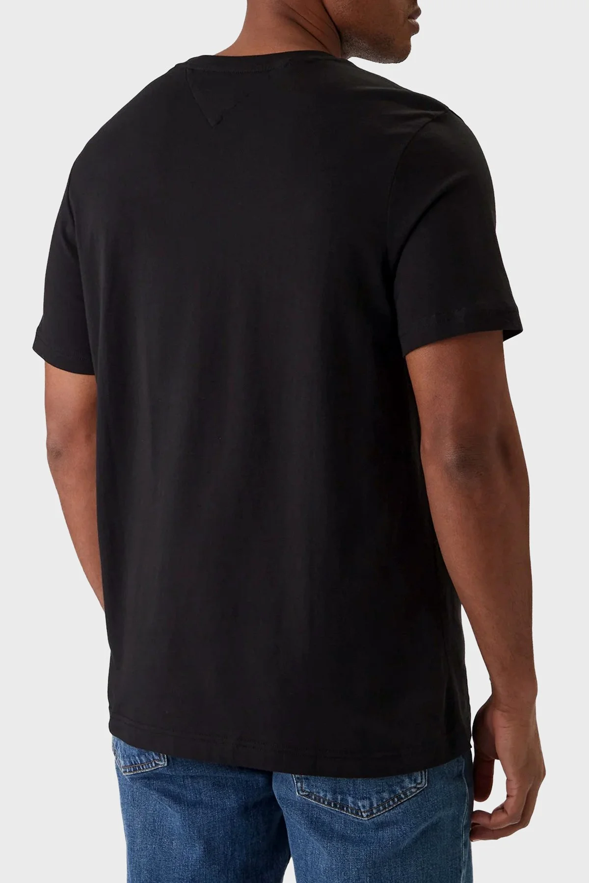 Tommy Hilfiger Pamuklu Regular Fit Bisiklet Yaka Erkek T Shirt MW0MW41453 BDS SİYAH - 3