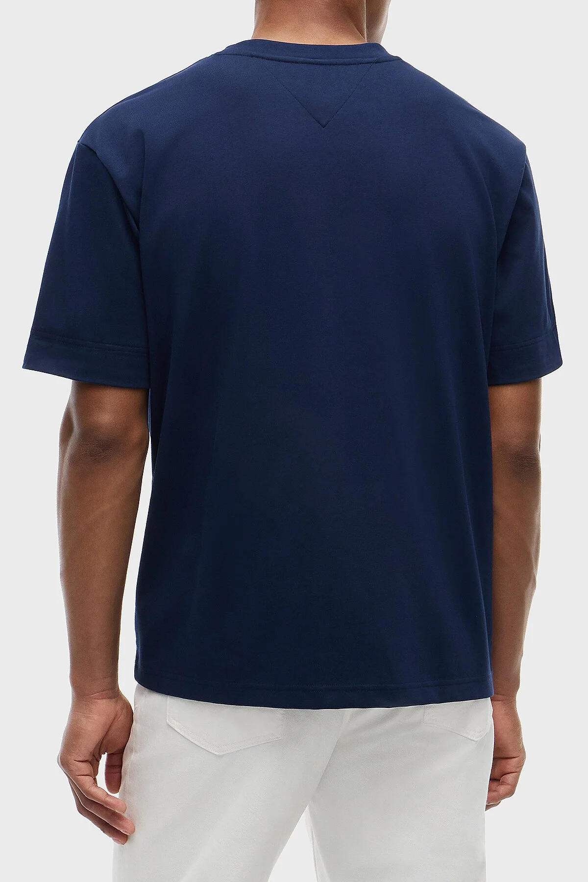 Tommy Hilfiger Pamuklu Regular Fit Bisiklet Yaka Erkek T Shirt MW0MW43203 DCC Lacivert - 3