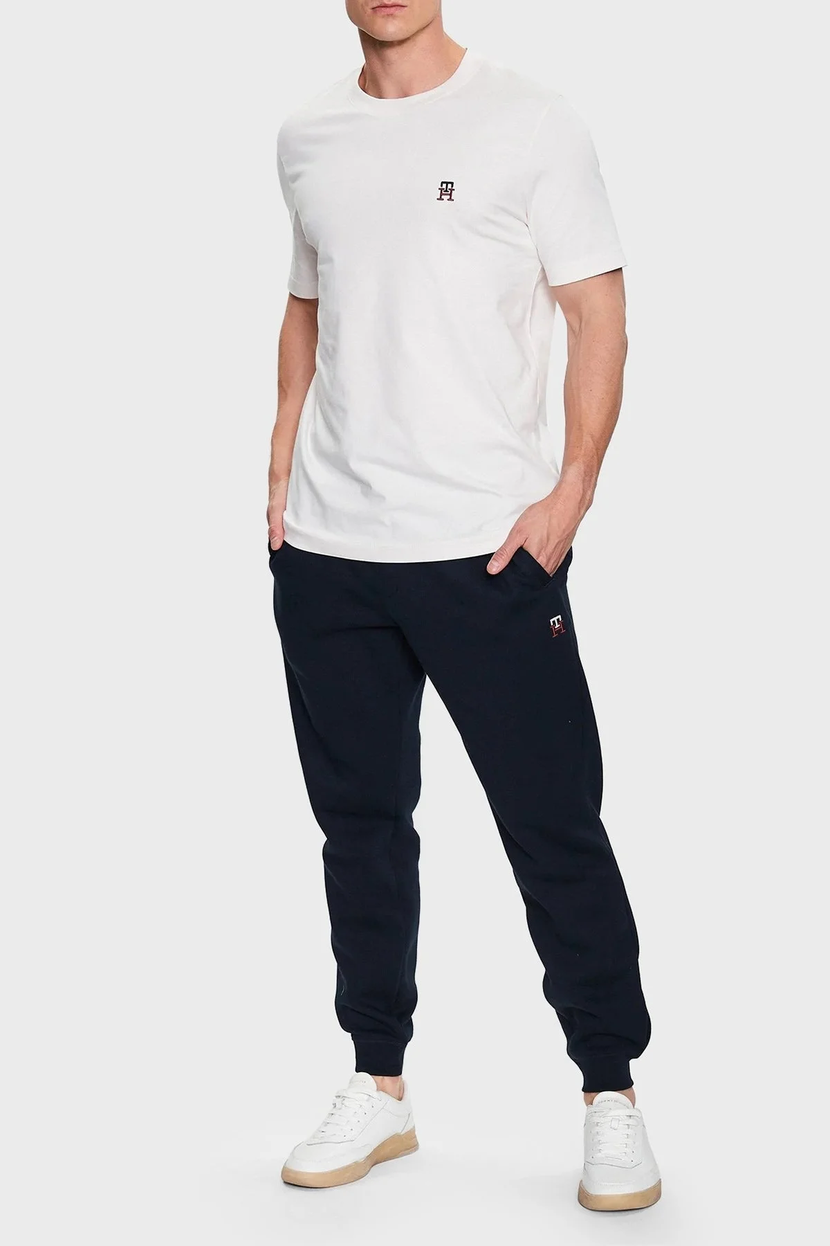 Tommy Hilfiger Pamuklu Regular Fit Cepli Erkek Eşofman Altı MW0MW32059 DW5 LACİVERT - 2