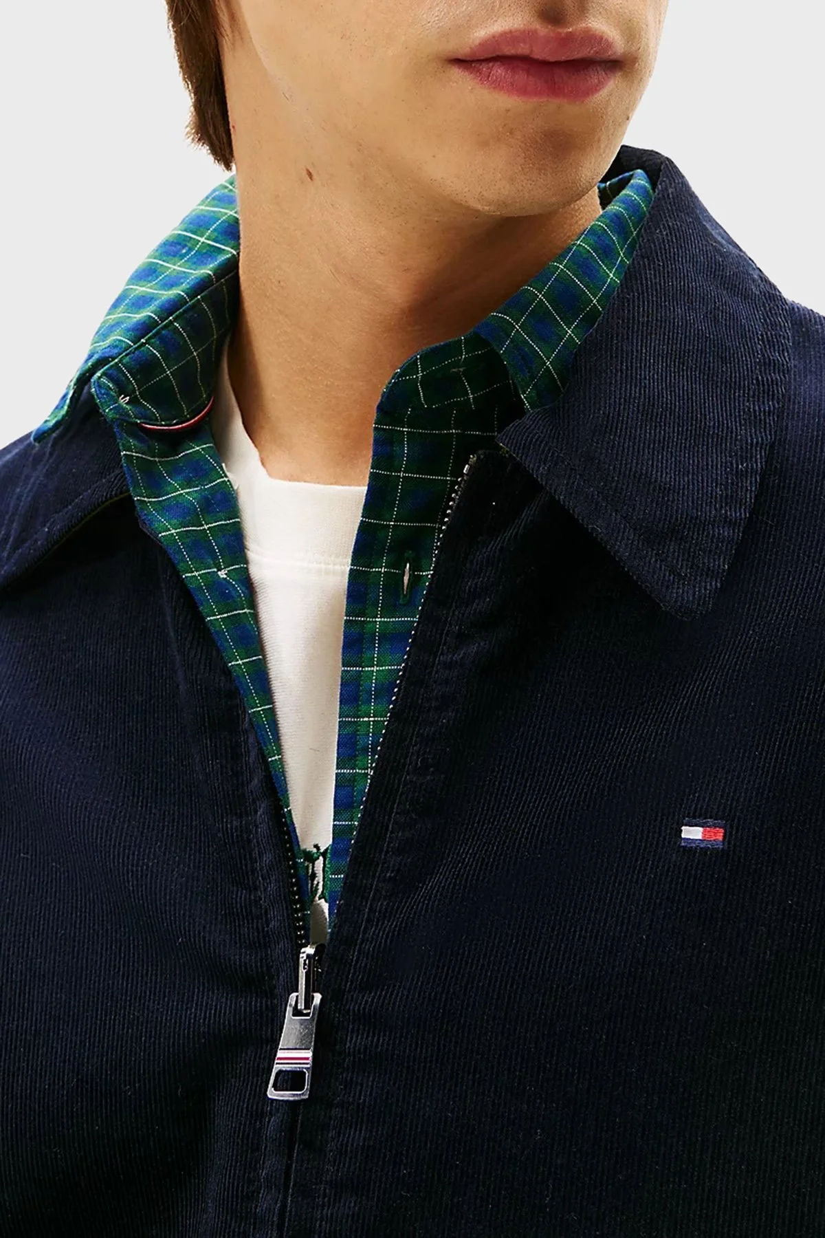 Tommy Hilfiger Pamuklu Regular Fit Çift Taraflı Kadife Erkek Ceket MW0MW40620 DW5 LACİVERT - 5