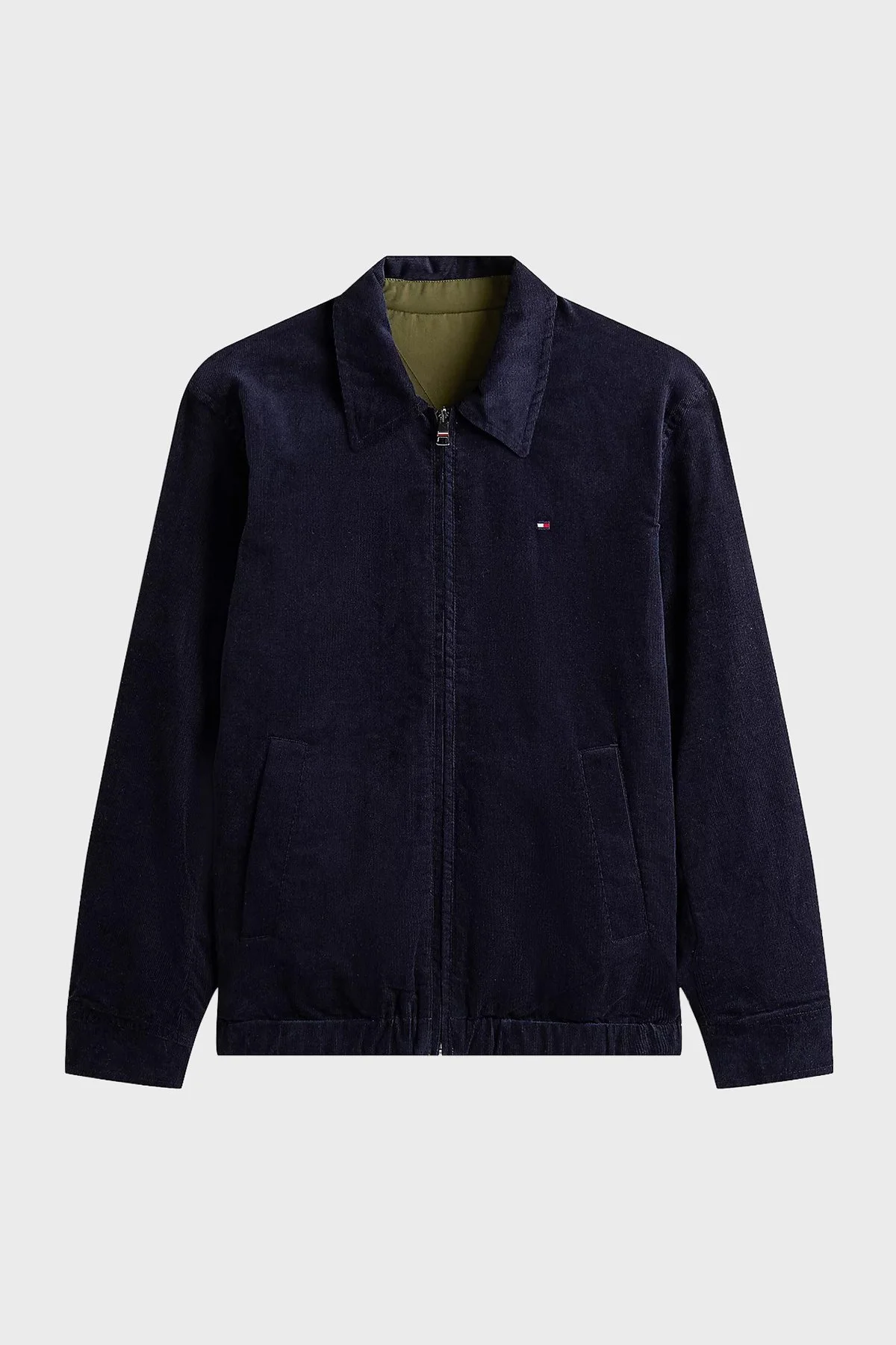 Tommy Hilfiger Pamuklu Regular Fit Çift Taraflı Kadife Erkek Ceket MW0MW40620 DW5 LACİVERT - 6