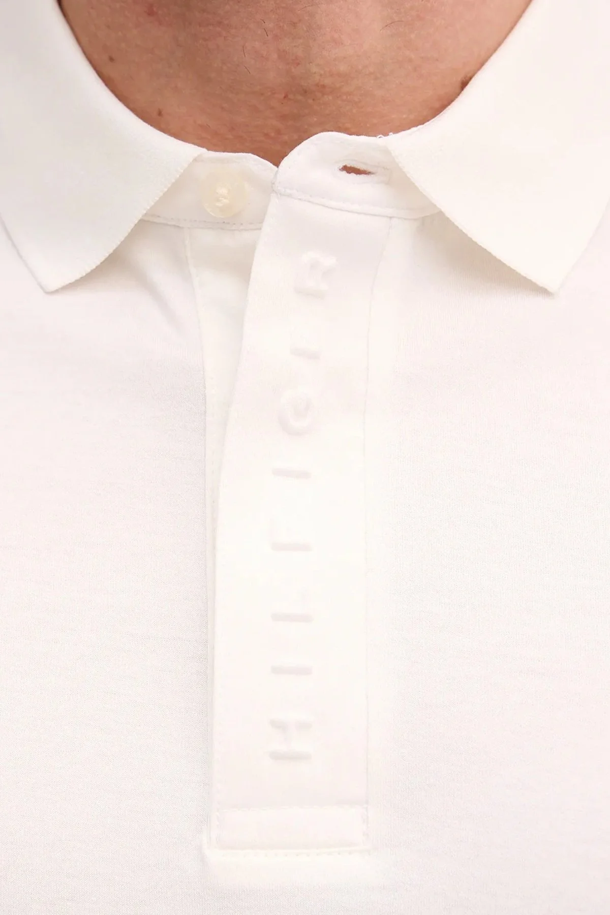 Tommy Hilfiger Pamuklu Regular Fit Düğmeli Erkek Polo Yaka T Shirt MW0MW41611 YBL BEYAZ - 5