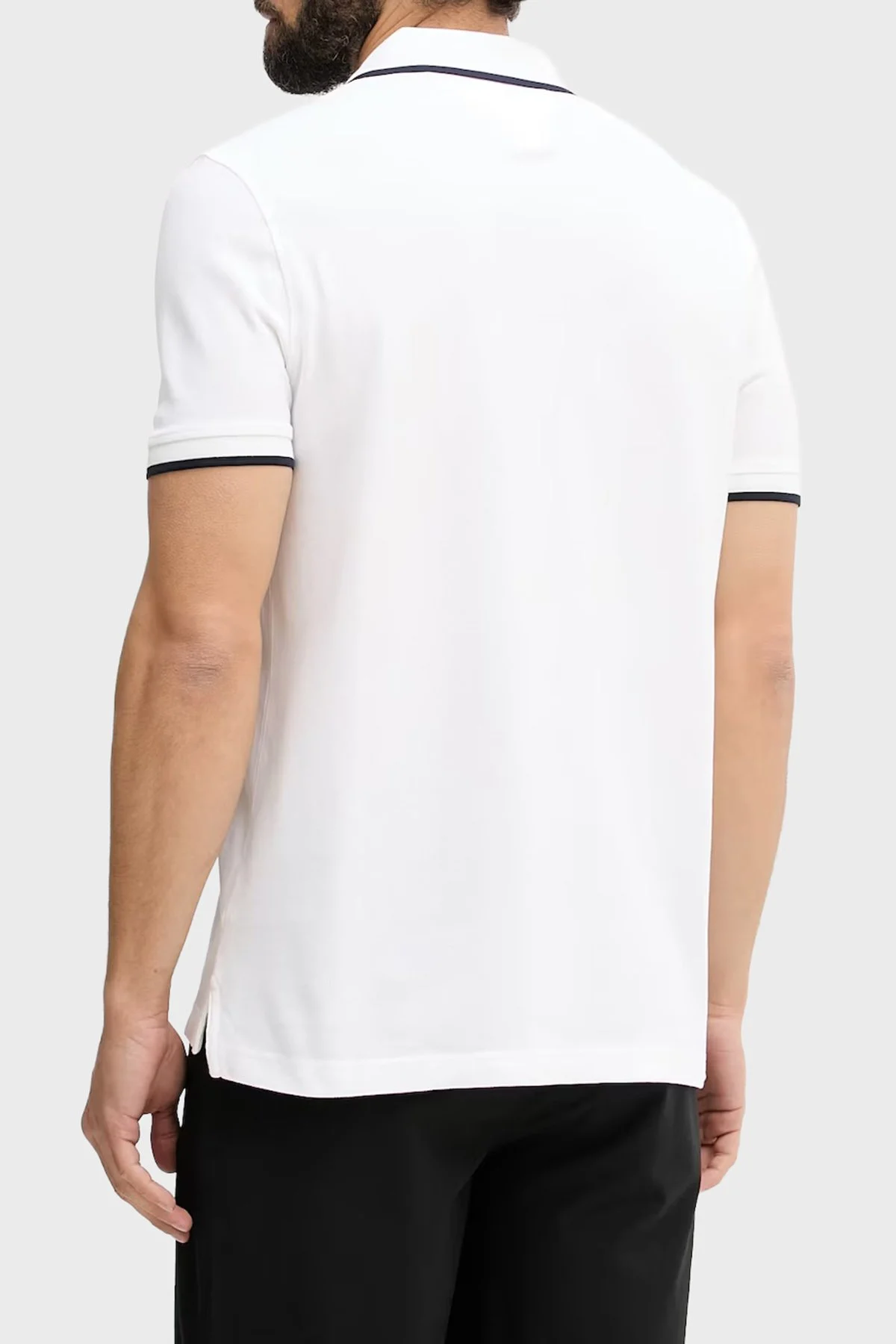 Tommy Hilfiger Pamuklu Regular Fit Düğmeli Erkek Polo Yaka T Shirt MW0MW42748 YBR BEYAZ - 3