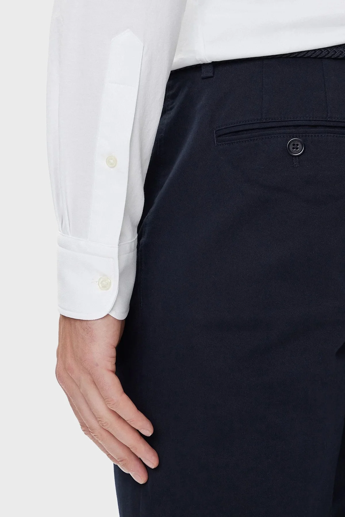 Tommy Hilfiger Pamuklu Regular Fit Düğmeli Yaka Uzun Kollu Erkek Gömlek MW0MW39418 YCF BEYAZ - 5