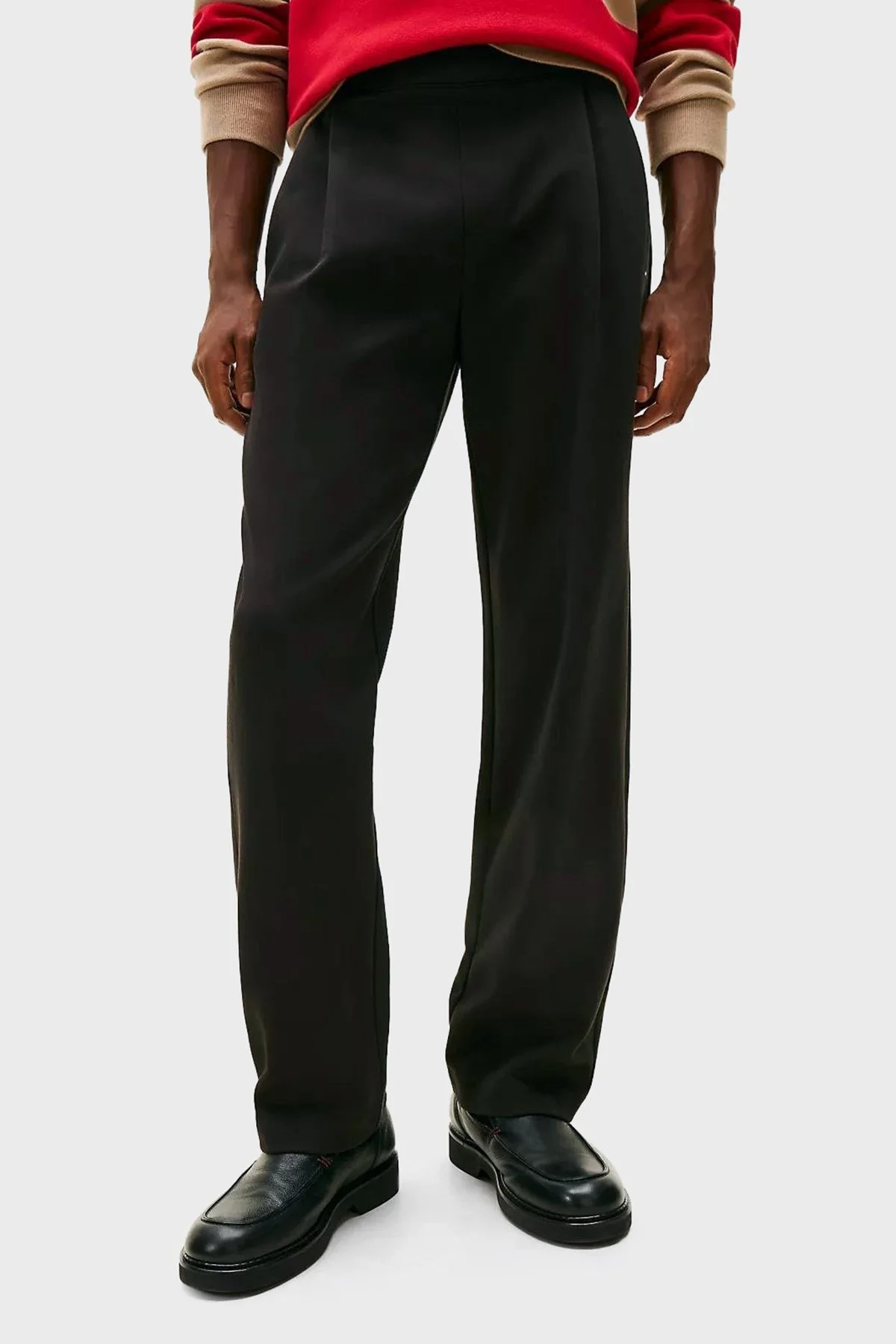 Tommy Hilfiger Pamuklu Regular Fit Düz Paça Jogger Erkek Pantolon MW0MW41763 BDS SİYAH - 1