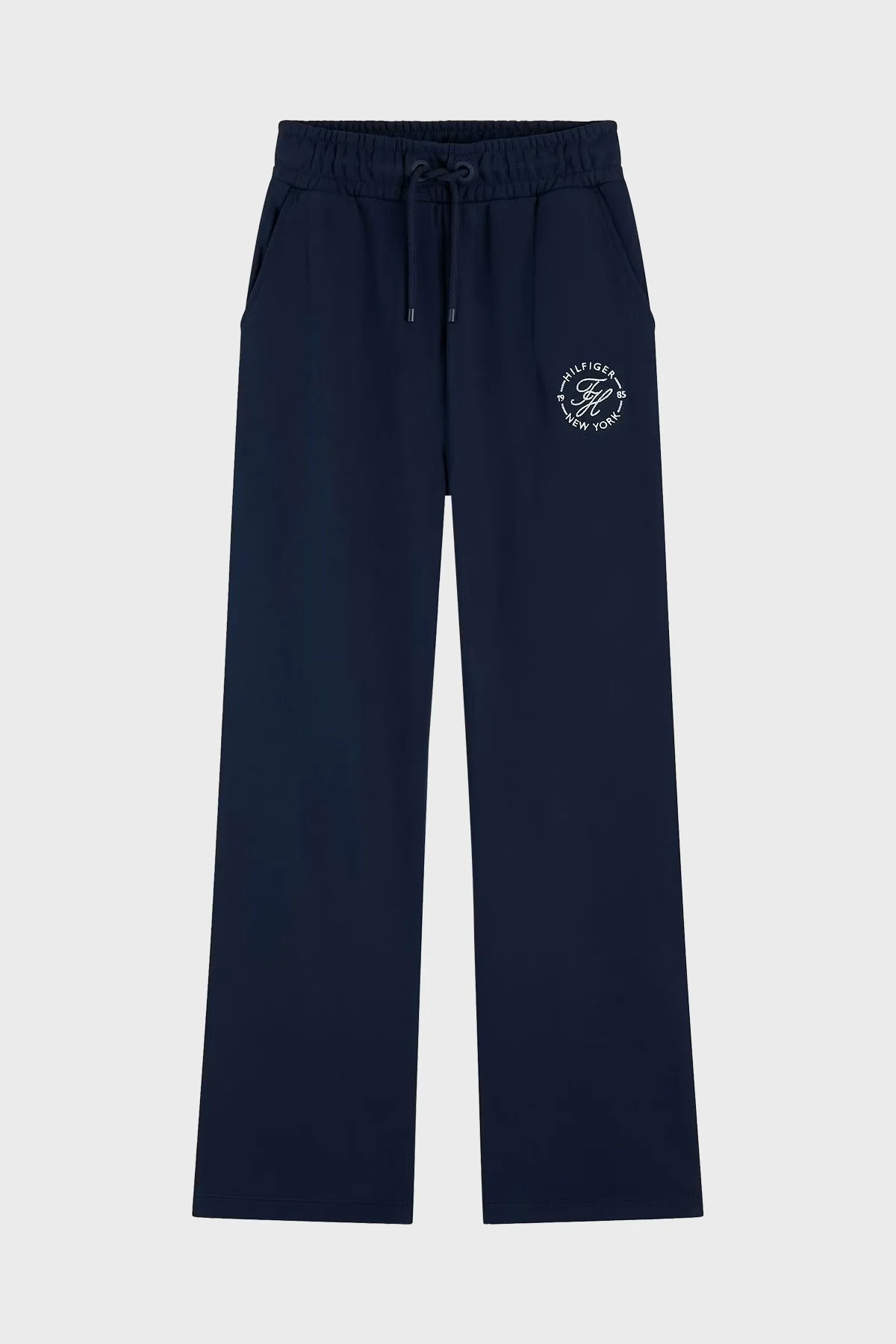 Tommy Hilfiger Pamuklu Regular Fit Düz Paça Kadın Pantolon WW0WW51097 C1G Lacivert - 5