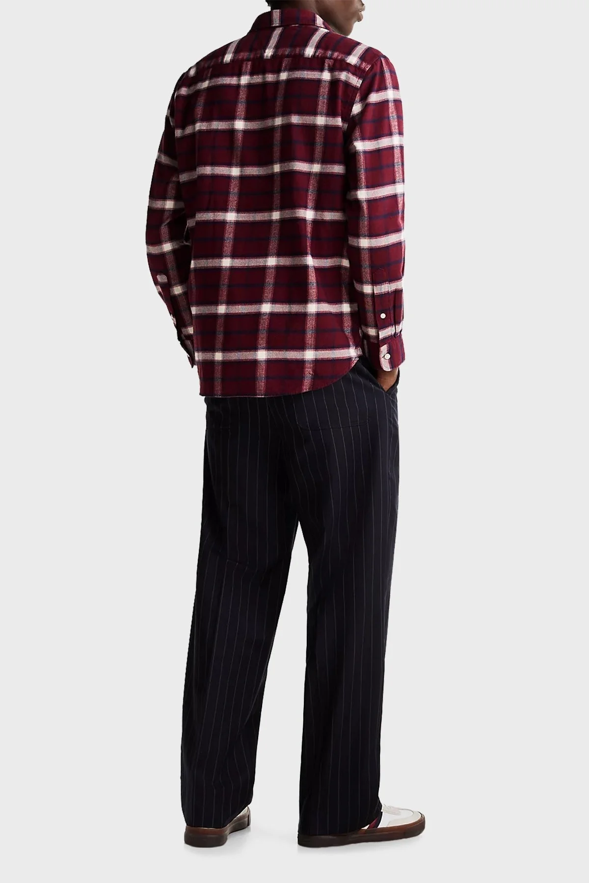 Tommy Hilfiger Pamuklu Regular Fit Ekoseli Erkek Gömlek MW0MW36842 0QJ KIRMIZI - 8