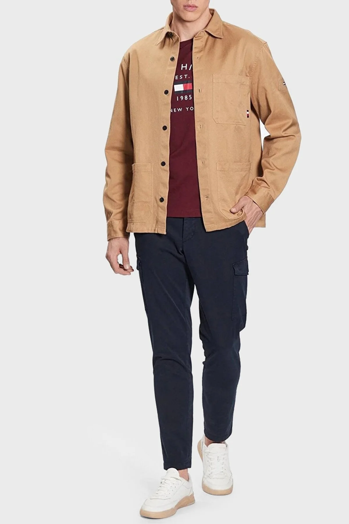 Tommy Hilfiger Pamuklu Regular Fit Erkek Gömlek MW0MW31773 RBL CAMEL - 2