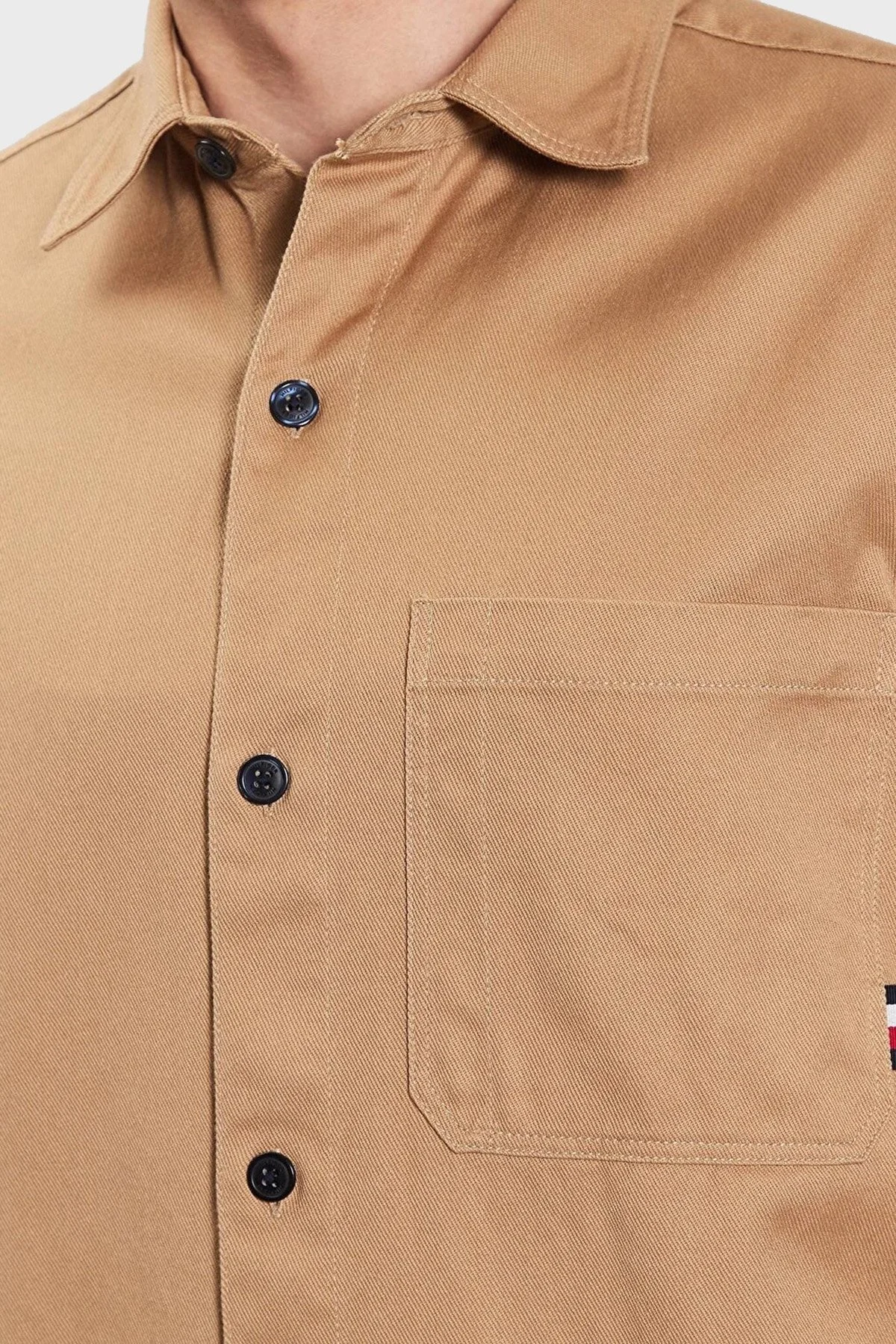 Tommy Hilfiger Pamuklu Regular Fit Erkek Gömlek MW0MW31773 RBL CAMEL - 5