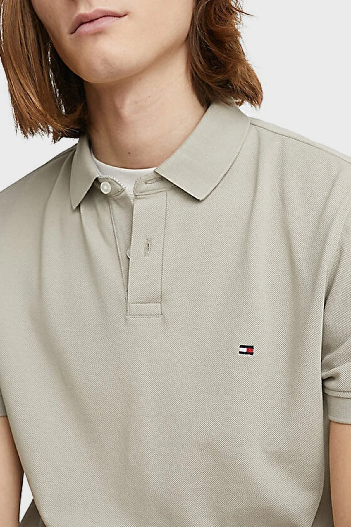 Tommy Hilfiger Pamuklu Regular Fit Erkek Polo T Shirt MW0MW17770 AEP TAŞ - 2
