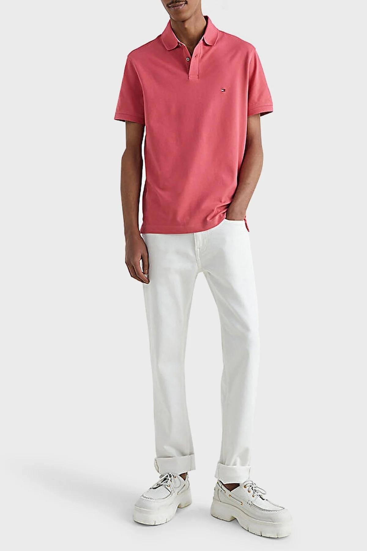 Tommy Hilfiger Pamuklu Regular Fit Erkek Polo T Shirt MW0MW17770 XIX MERCAN - 2
