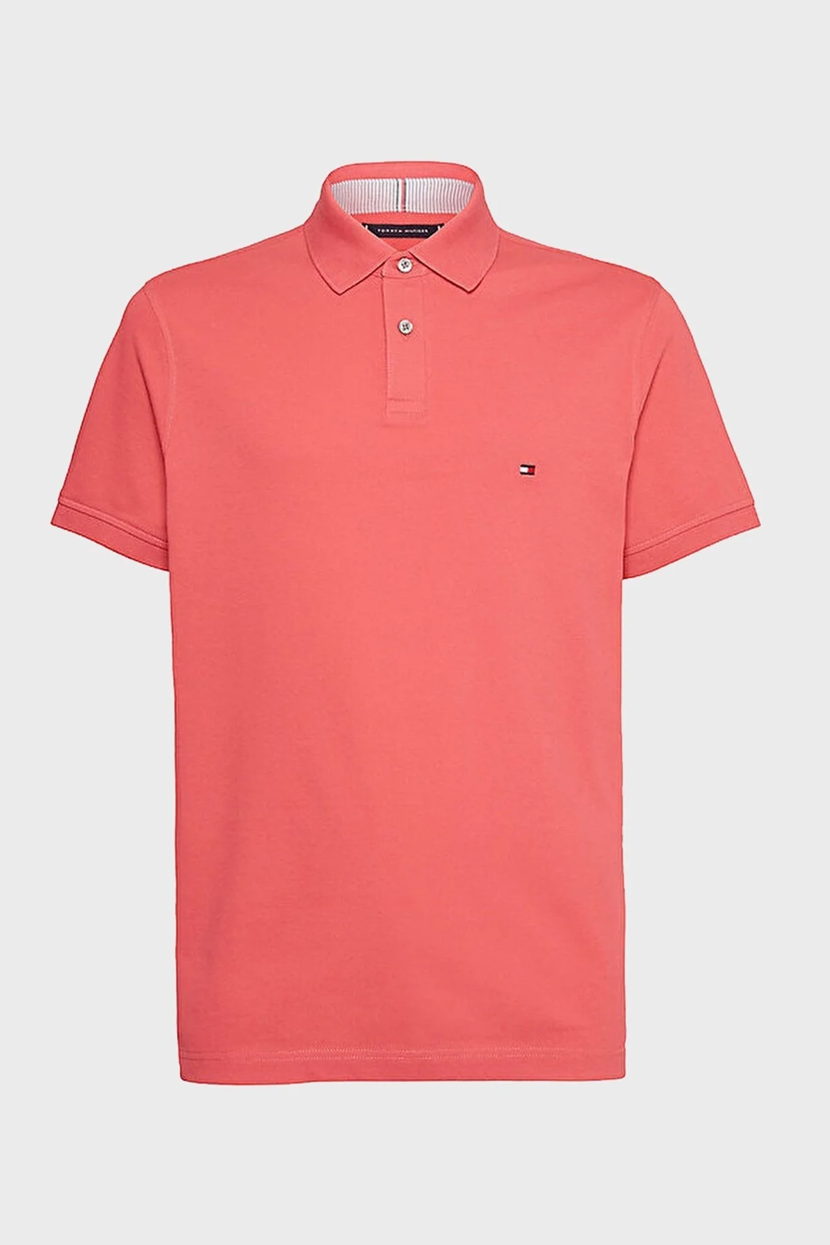 Tommy Hilfiger Pamuklu Regular Fit Erkek Polo T Shirt MW0MW17770 XIX MERCAN - 5