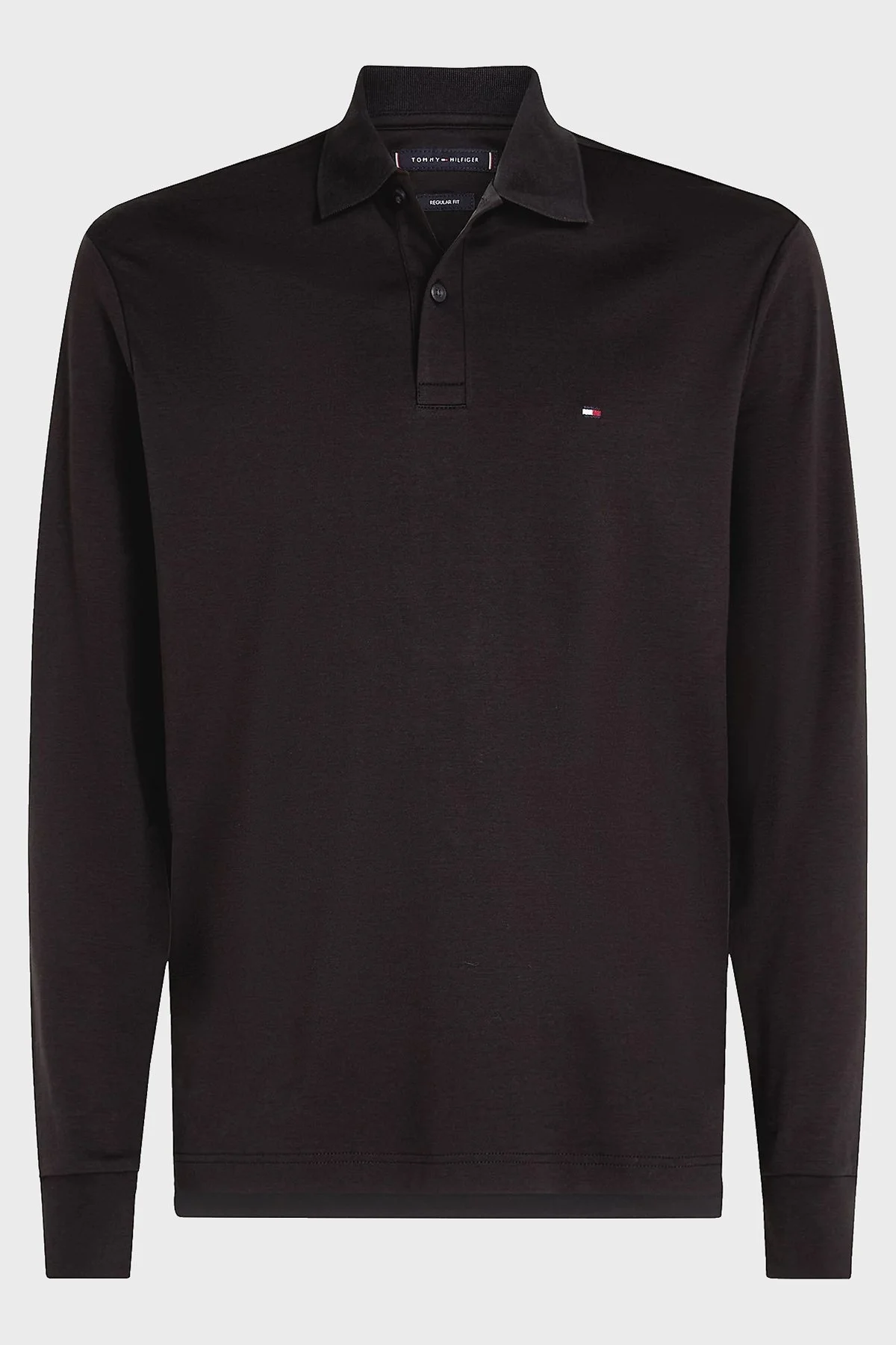 Tommy Hilfiger Pamuklu Regular Fit Erkek Polo Yaka Sweat MW0MW37317 BDS SİYAH - 5