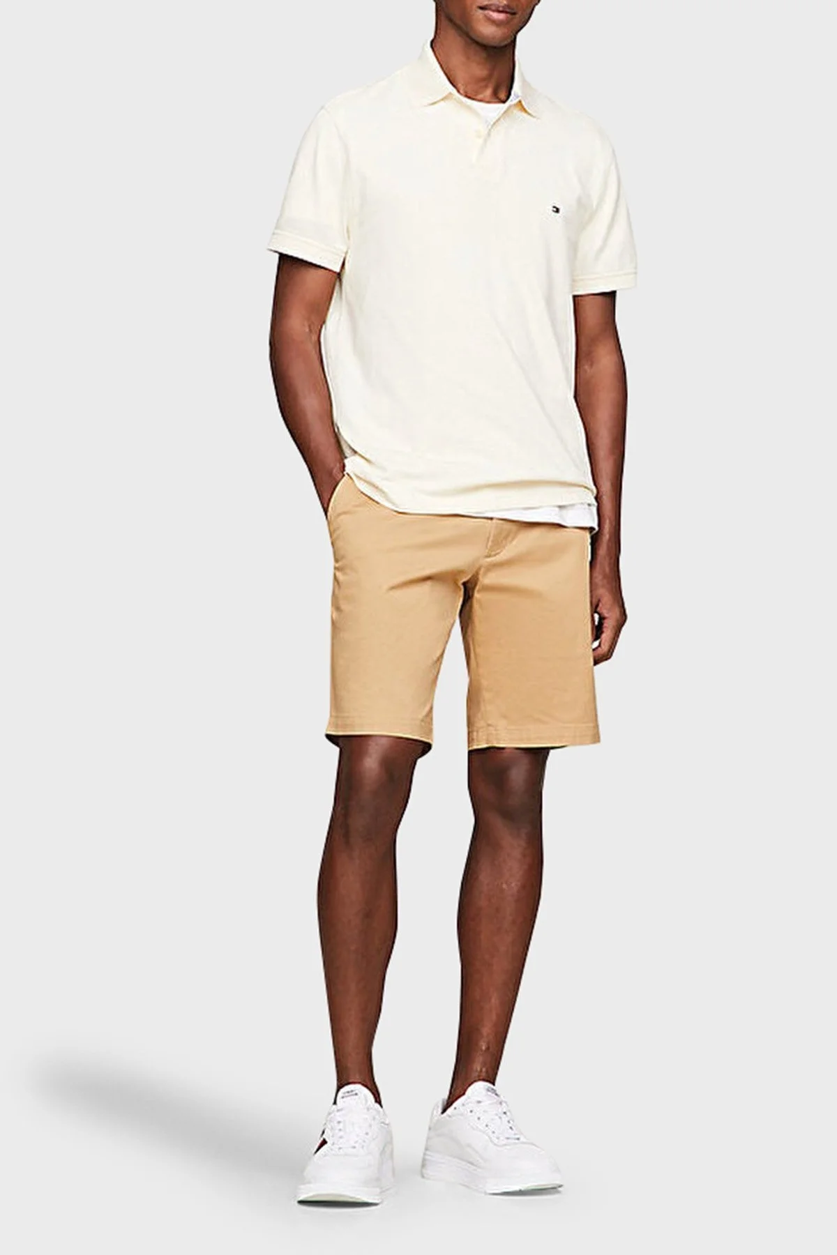 Tommy Hilfiger Pamuklu Regular Fit Erkek Polo Yaka T Shirt MW0MW17770 AEF BEJ - 2