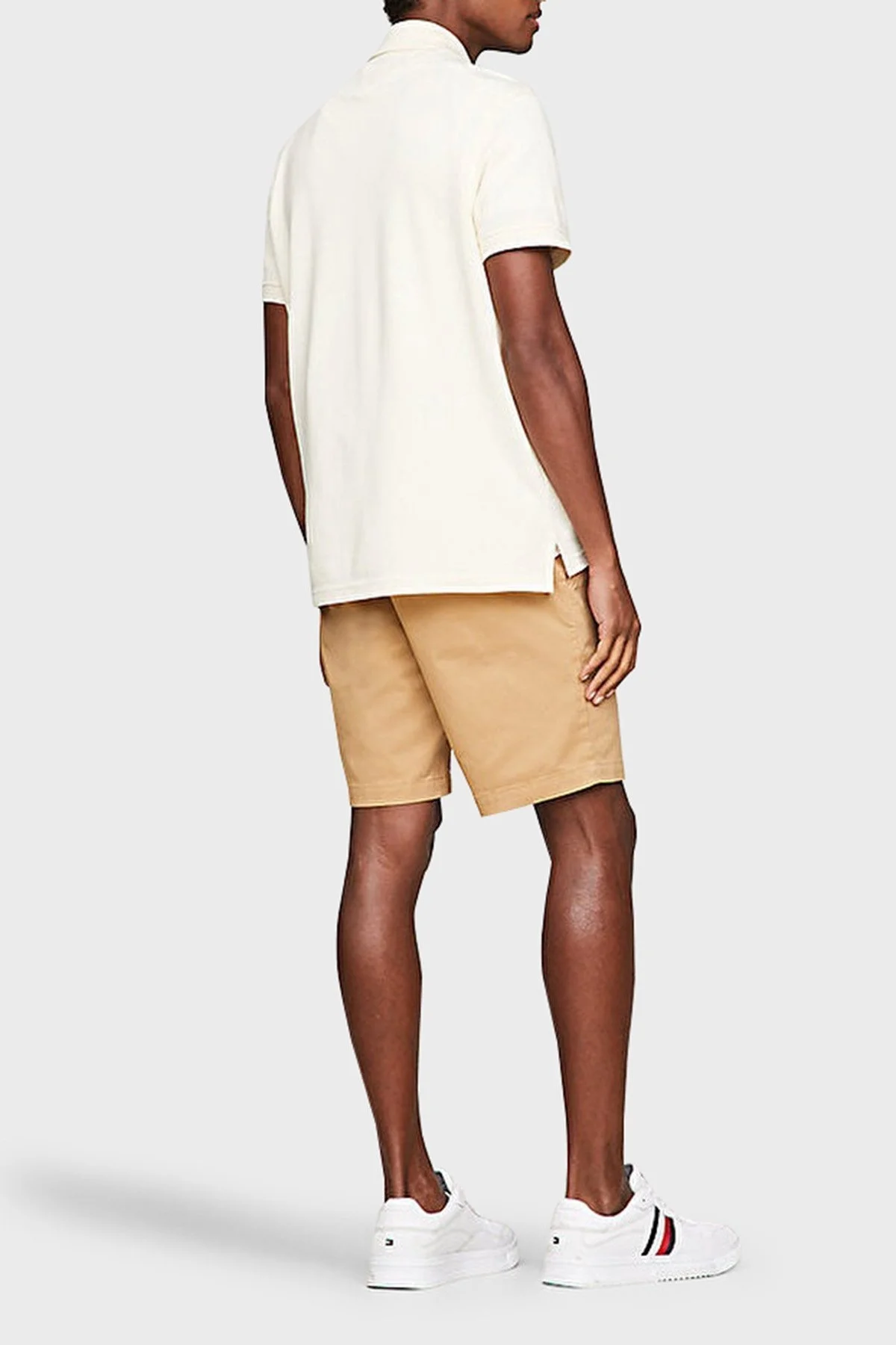 Tommy Hilfiger Pamuklu Regular Fit Erkek Polo Yaka T Shirt MW0MW17770 AEF BEJ - 3