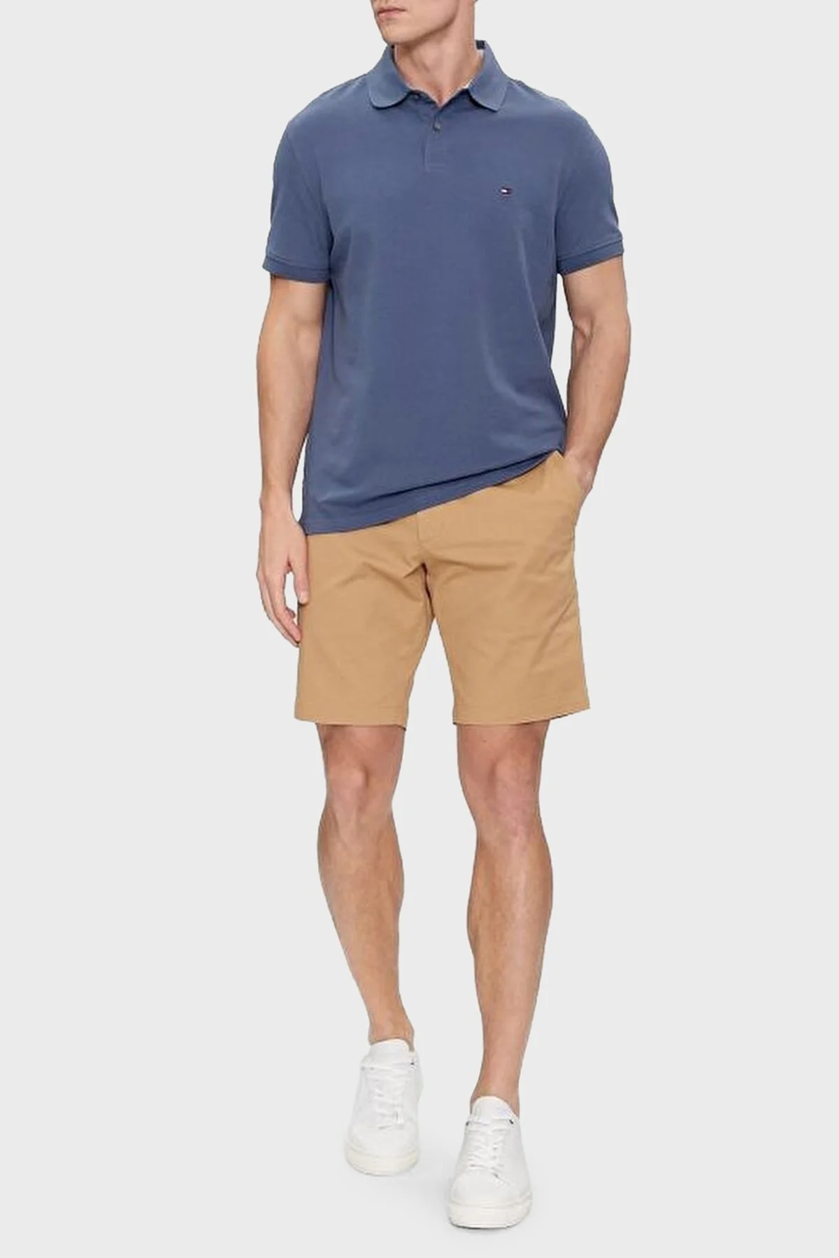 Tommy Hilfiger Pamuklu Regular Fit Erkek Polo Yaka T Shirt MW0MW17770 C9T MAVİ - 2