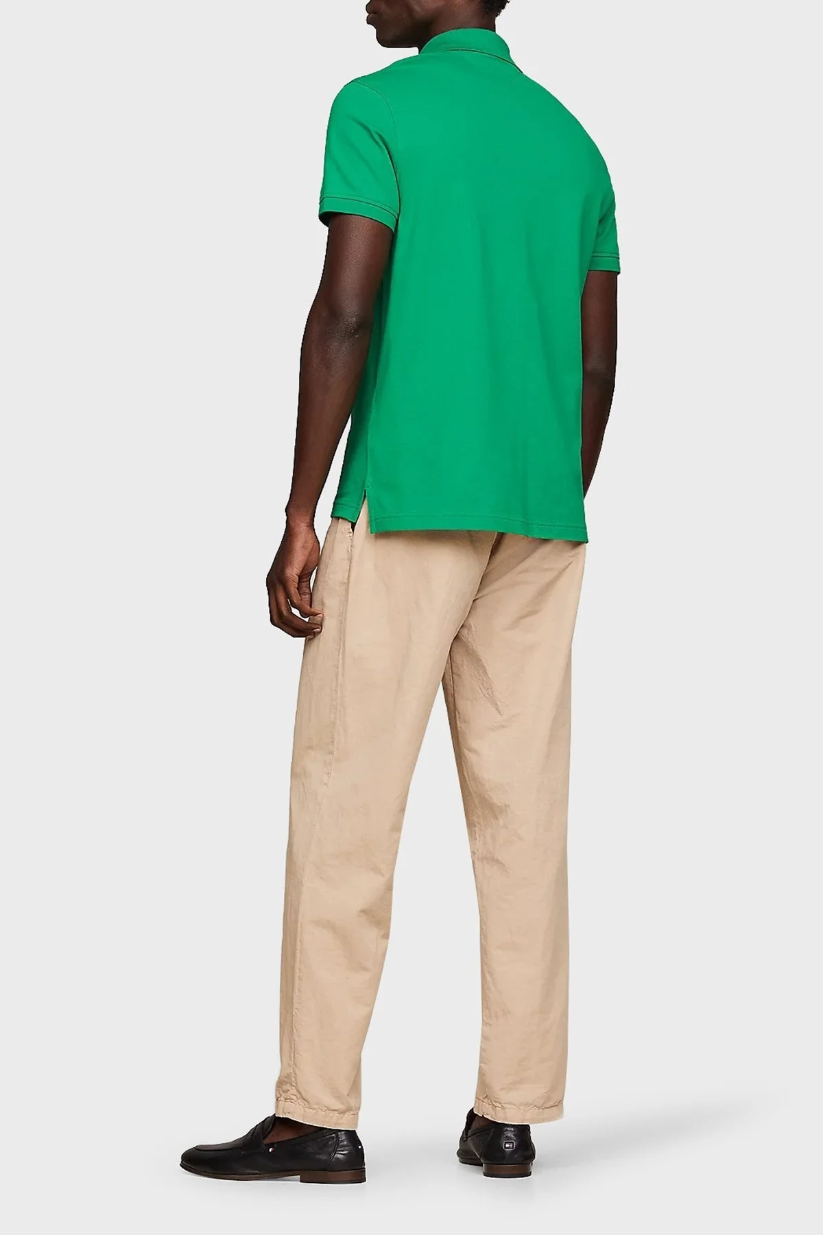 Tommy Hilfiger Pamuklu Regular Fit Erkek Polo Yaka T Shirt MW0MW17770 L4B YEŞİL - 8