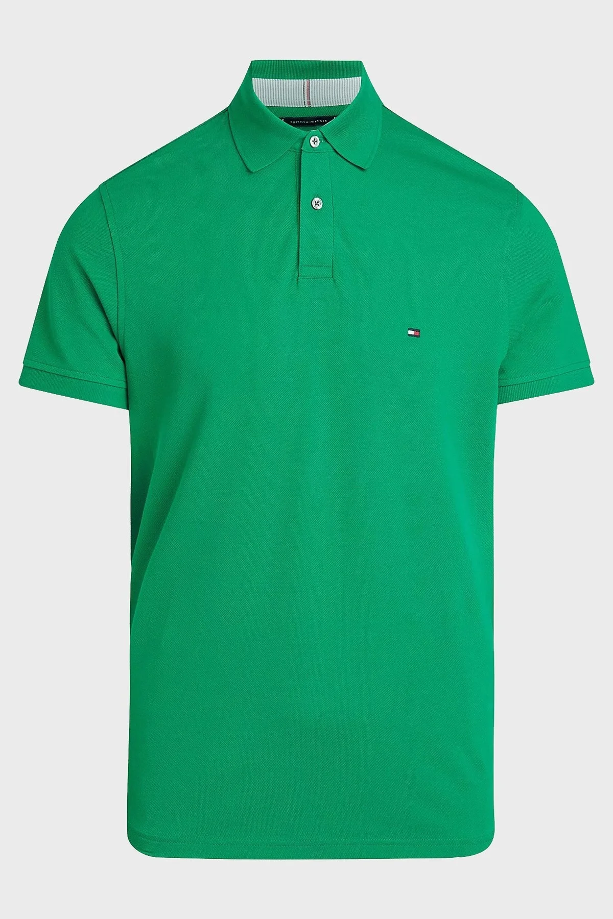 Tommy Hilfiger Pamuklu Regular Fit Erkek Polo Yaka T Shirt MW0MW17770 L4B YEŞİL - 10