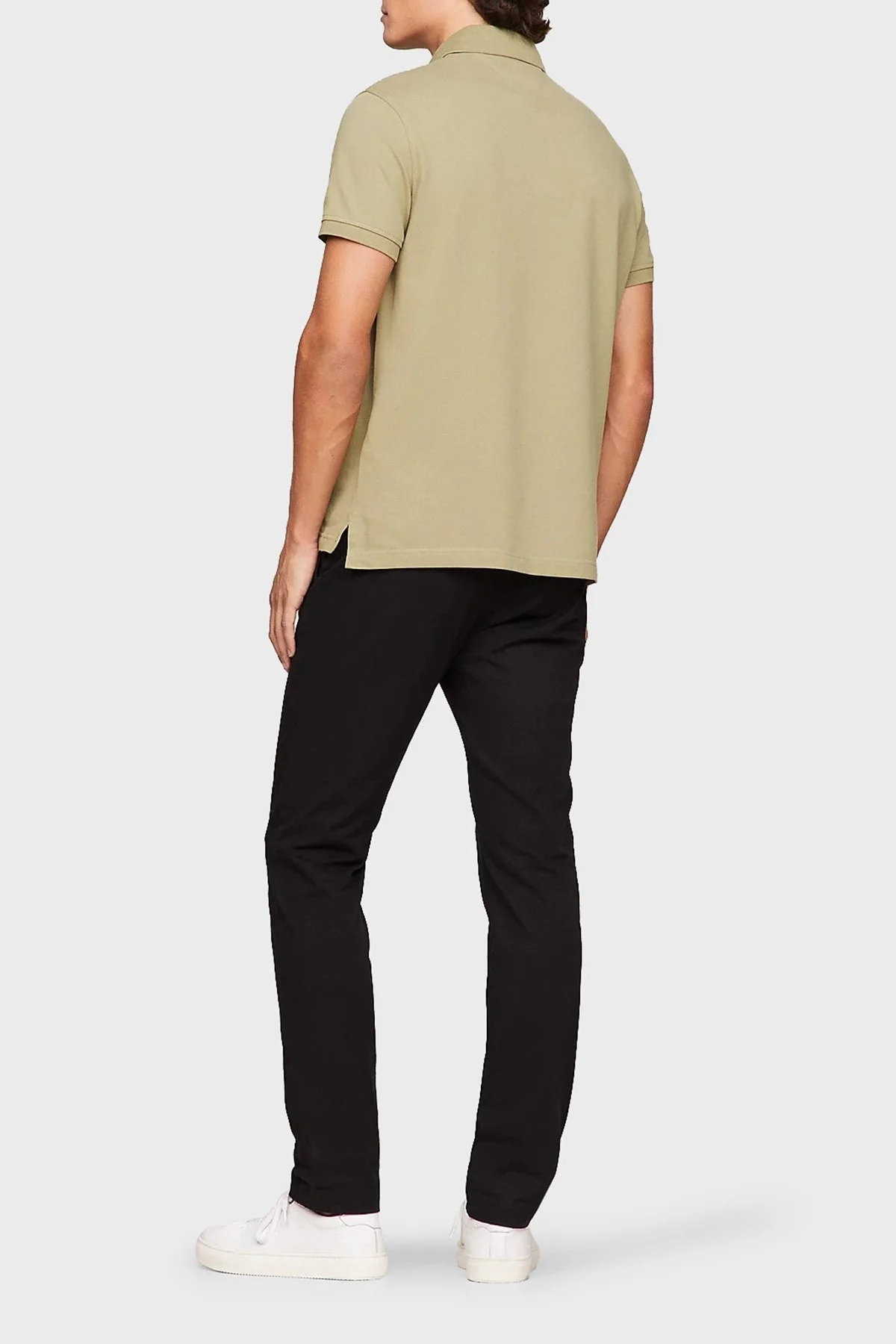 Tommy Hilfiger Pamuklu Regular Fit Erkek Polo Yaka T Shirt MW0MW17770 L9F HAKİ - 2