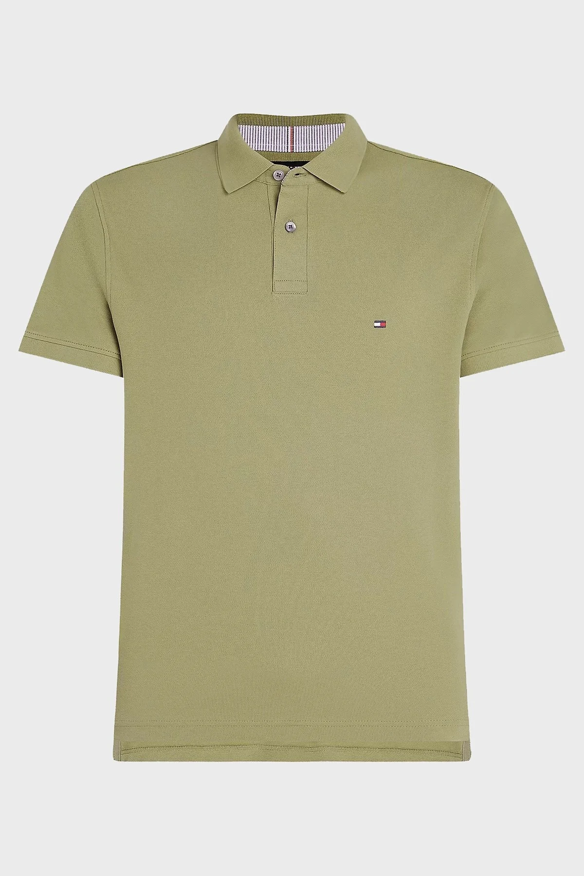 Tommy Hilfiger Pamuklu Regular Fit Erkek Polo Yaka T Shirt MW0MW17770 L9F HAKİ - 5