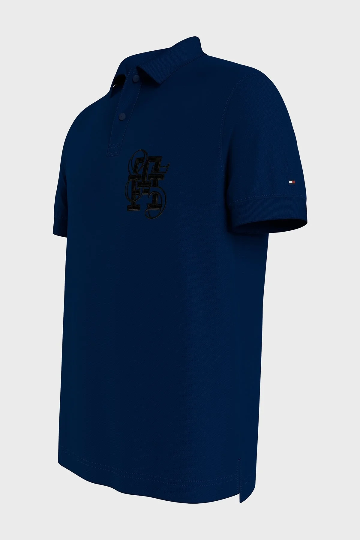 Tommy Hilfiger Pamuklu Regular Fit Erkek Polo Yaka T Shirt MW0MW33576 DW5 LACİVERT - 3