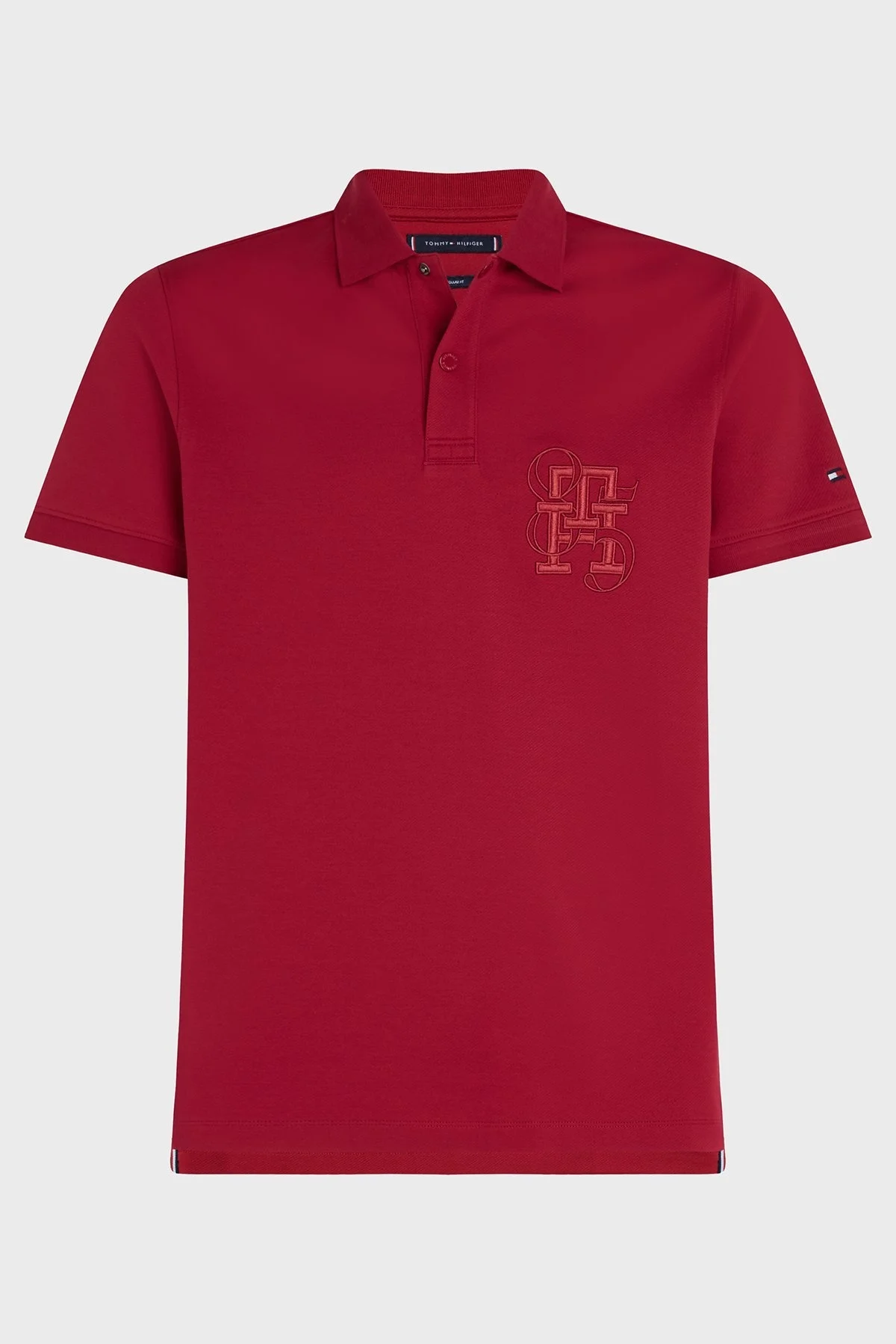Tommy Hilfiger Pamuklu Regular Fit Erkek Polo Yaka T Shirt MW0MW33576 XJV KIRMIZI - 1