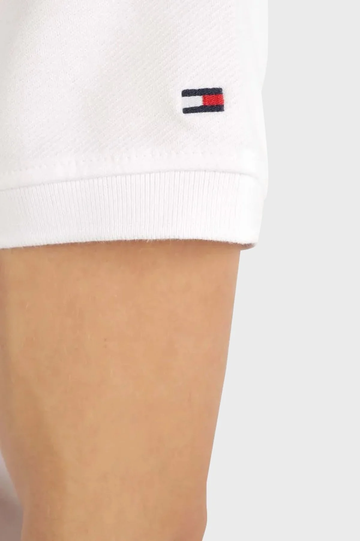 Tommy Hilfiger Pamuklu Regular Fit Erkek Polo Yaka T Shirt MW0MW33576 YBR BEYAZ - 5