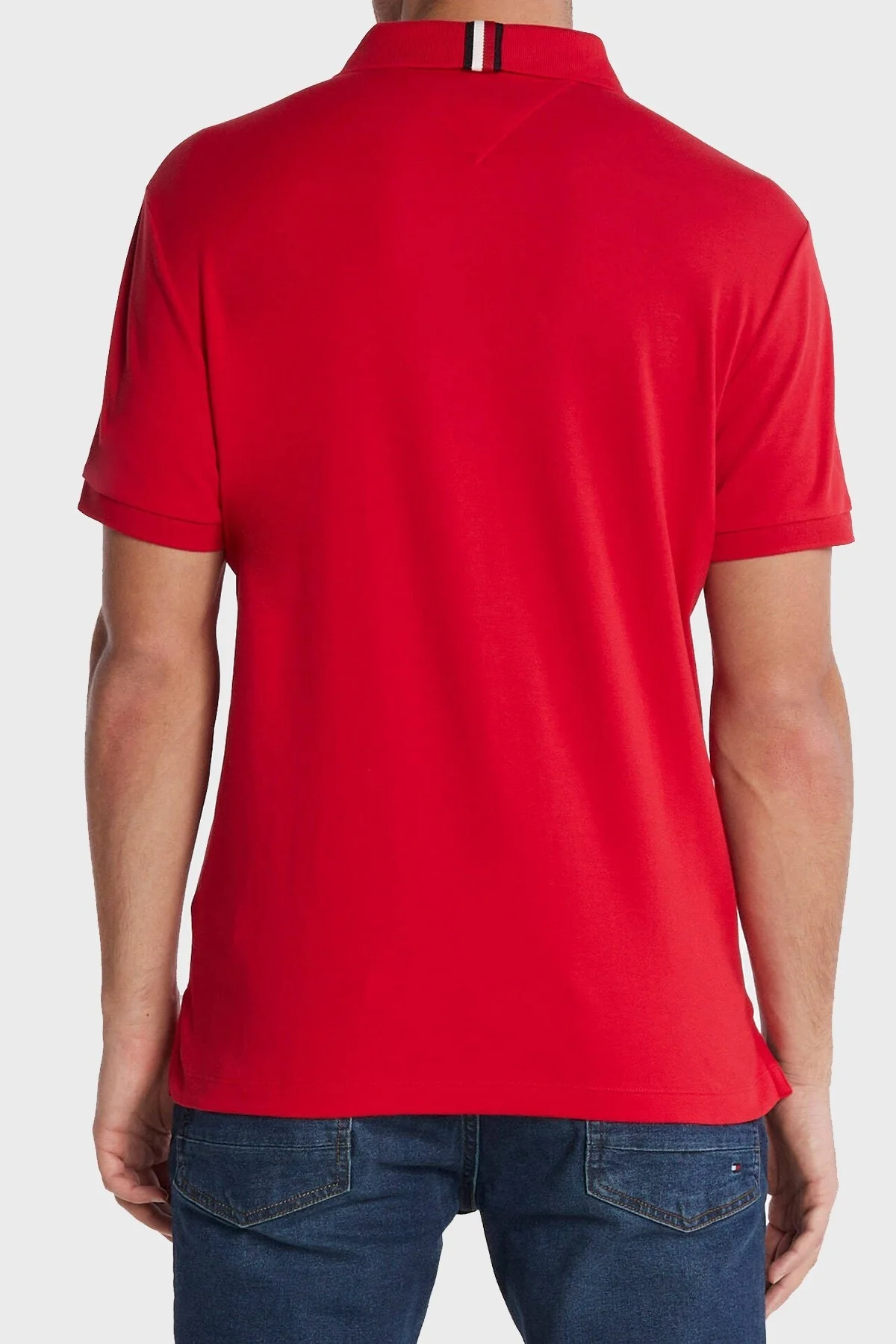 Tommy Hilfiger Pamuklu Regular Fit Erkek Polo Yaka T Shirt MW0MW33579 XLG KIRMIZI - 2
