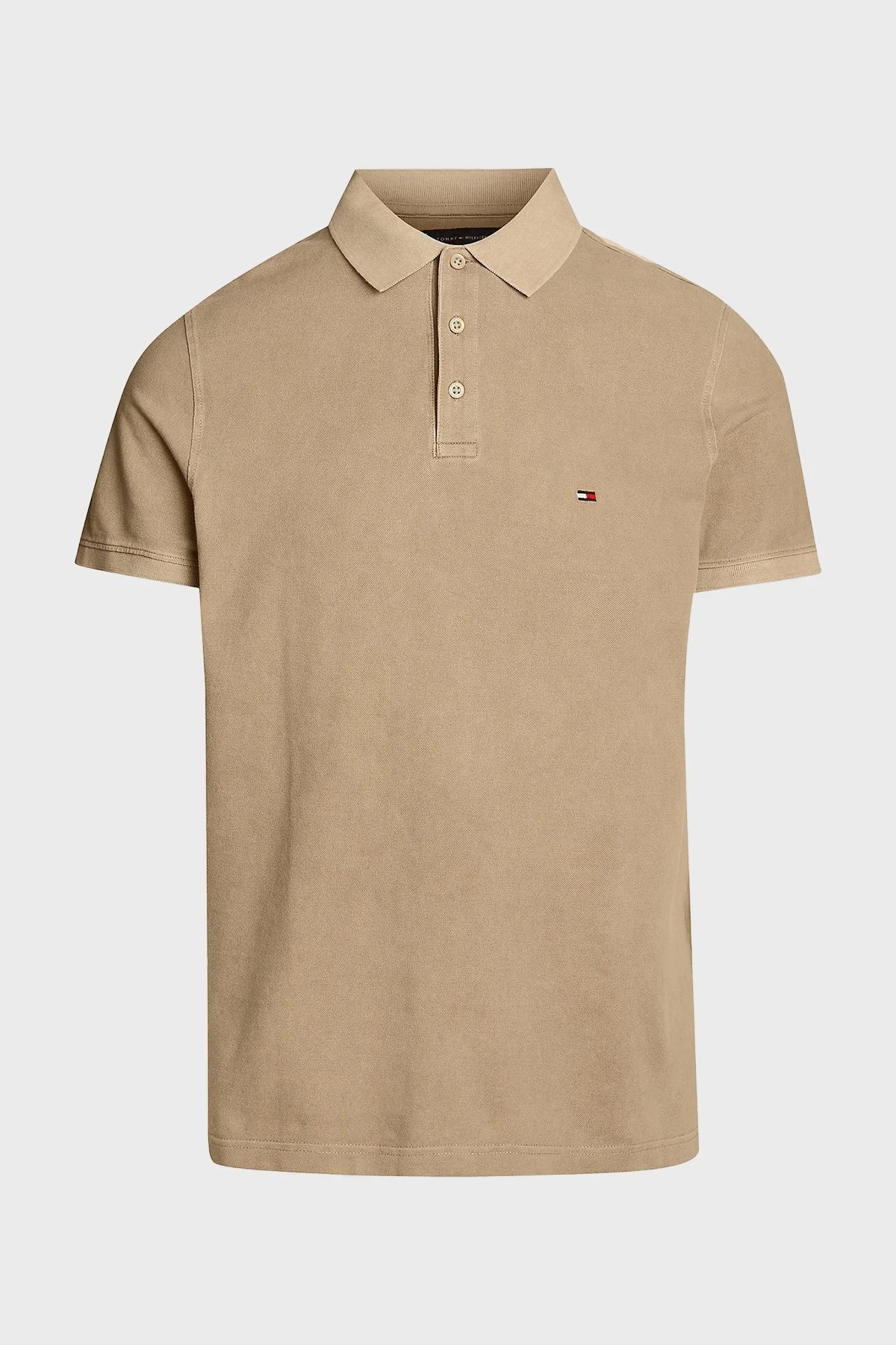 Tommy Hilfiger Pamuklu Regular Fit Erkek Polo Yaka T Shirt MW0MW34757 AEG BEJ - 5