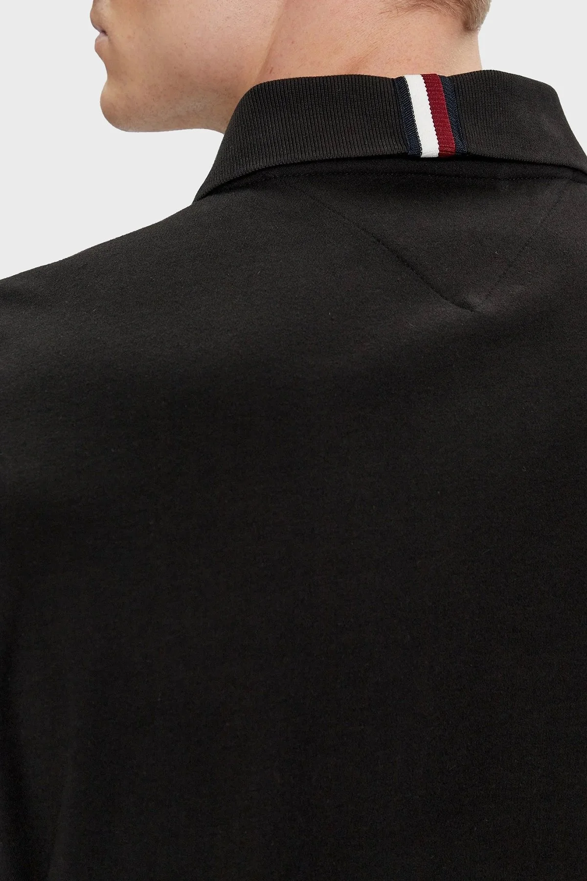 Tommy Hilfiger Pamuklu Regular Fit Erkek Polo Yaka T Shirt MW0MW34783 BDS SİYAH - 10