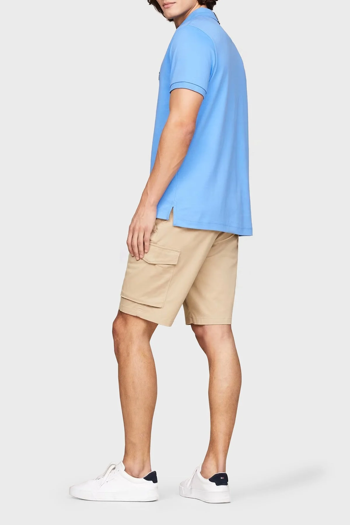 Tommy Hilfiger Pamuklu Regular Fit Erkek Polo Yaka T Shirt MW0MW34783 C30 MAVİ - 3