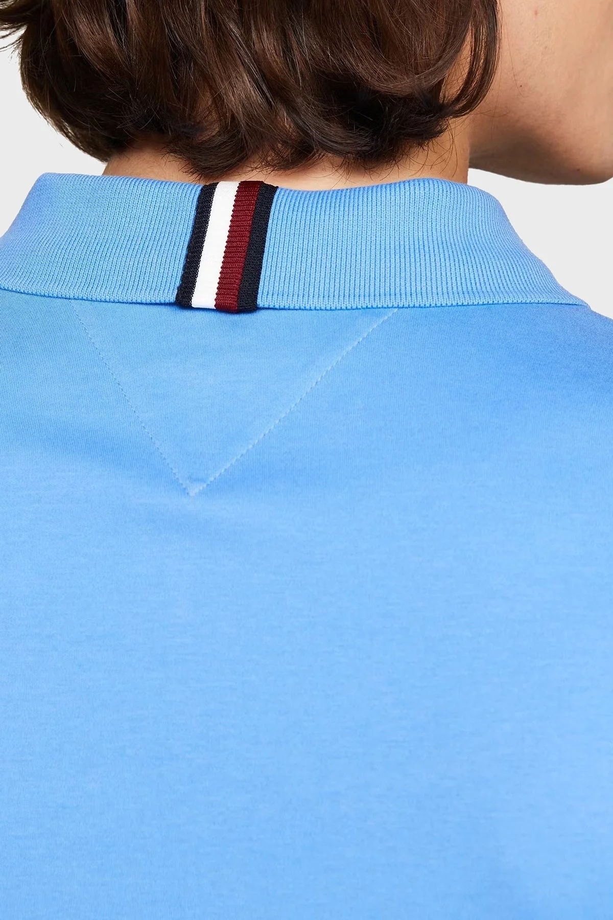 Tommy Hilfiger Pamuklu Regular Fit Erkek Polo Yaka T Shirt MW0MW34783 C30 MAVİ - 4