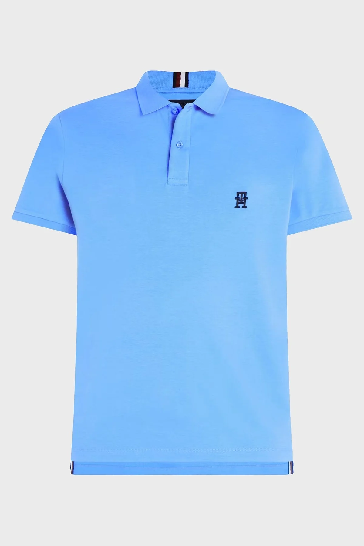 Tommy Hilfiger Pamuklu Regular Fit Erkek Polo Yaka T Shirt MW0MW34783 C30 MAVİ - 5