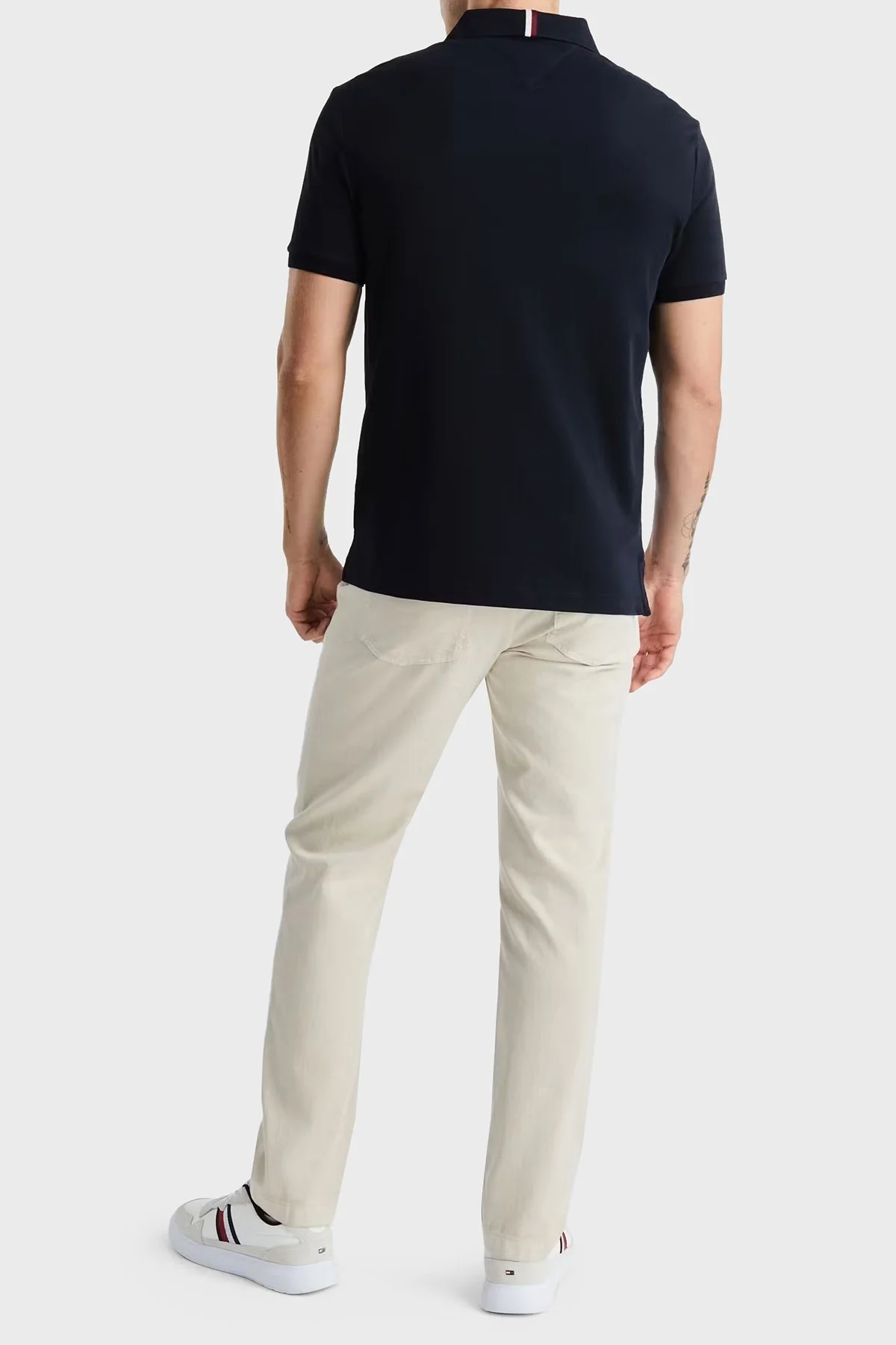 Tommy Hilfiger Pamuklu Regular Fit Erkek Polo Yaka T Shirt MW0MW34783 DW5 LACİVERT - 2