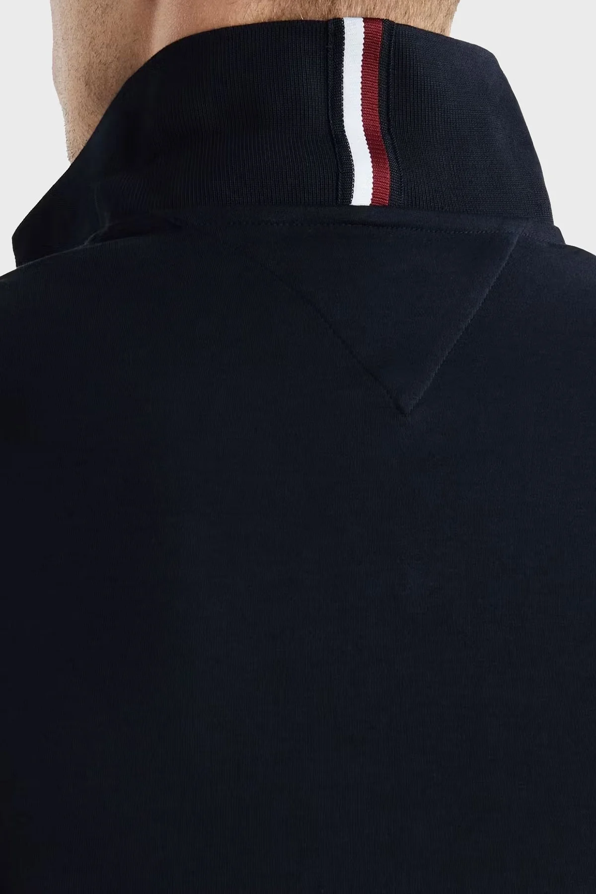 Tommy Hilfiger Pamuklu Regular Fit Erkek Polo Yaka T Shirt MW0MW34783 DW5 LACİVERT - 4